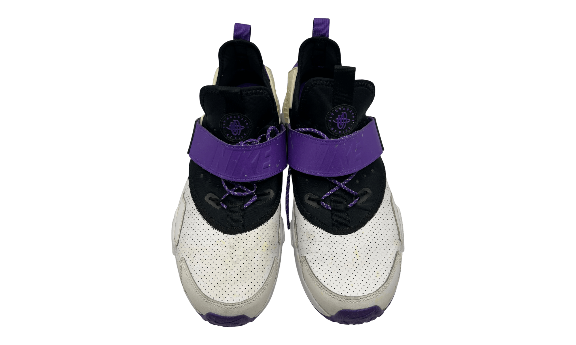 Nike Air Huarache Drift White Black Hyper Grape (PreOwned) (No Bo Size US 11 / EU 44 - 4 Thumbnail