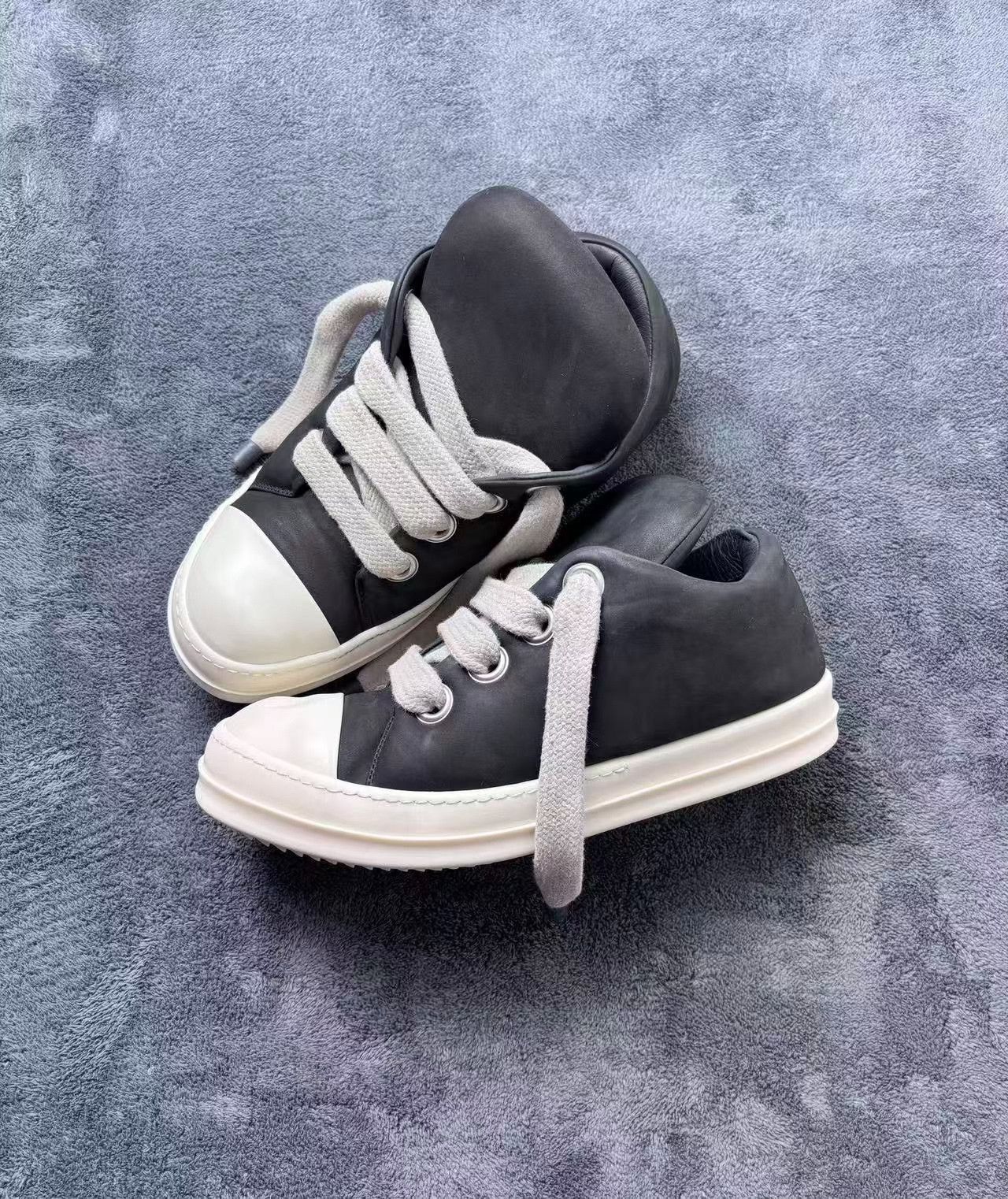 Rick Owens Rick Owens Leather White Lowtop Sneakers 24 Men Size US 10 / EU 43 - 4 Thumbnail