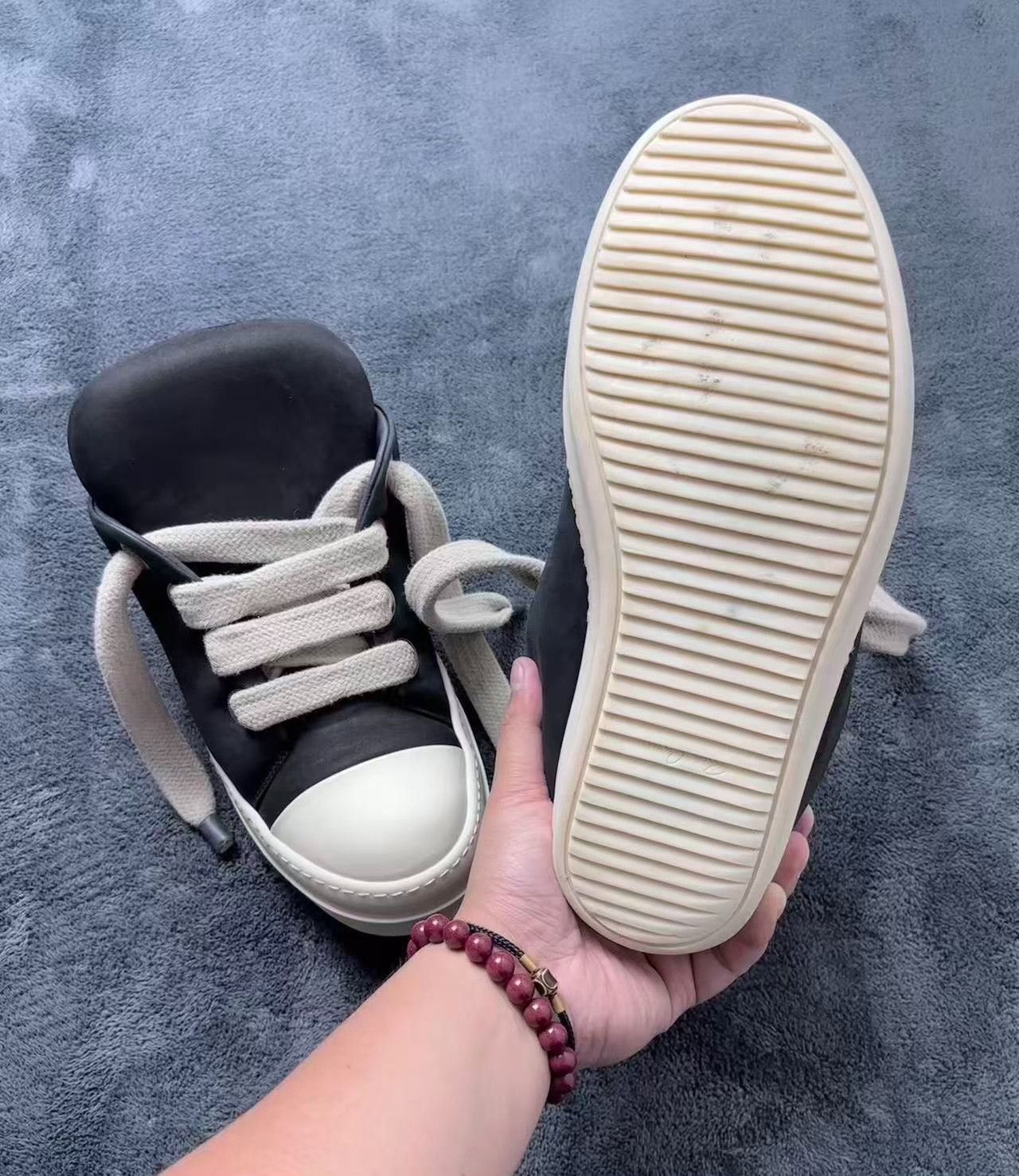 Rick Owens Rick Owens Leather White Lowtop Sneakers 24 Men Size US 10 / EU 43 - 9 Thumbnail