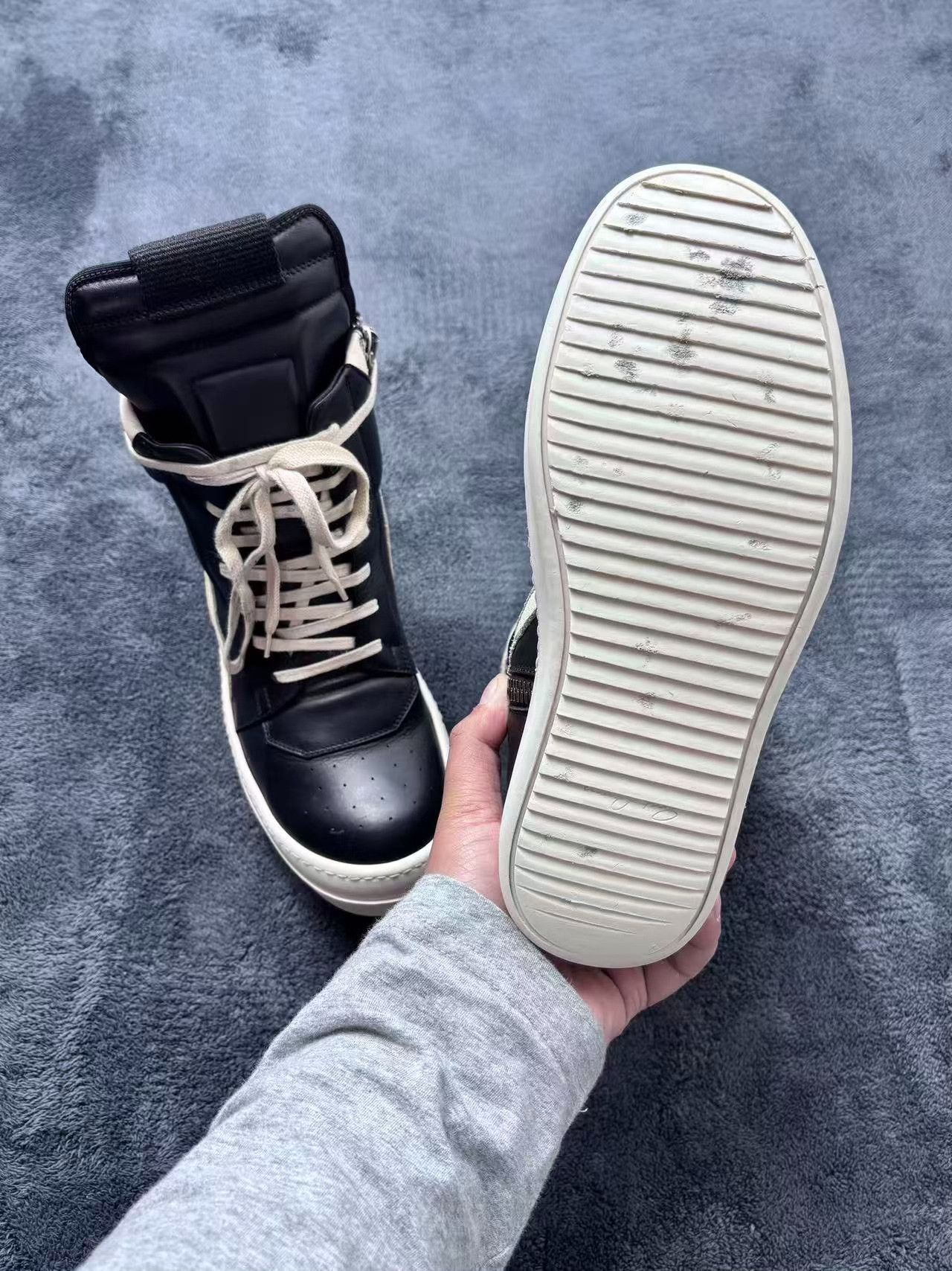 Rick Owens Rick Owens Leather Black Lowtop Sneakers 37 Women Size US 6.5 / IT 36.5 - 9 Thumbnail