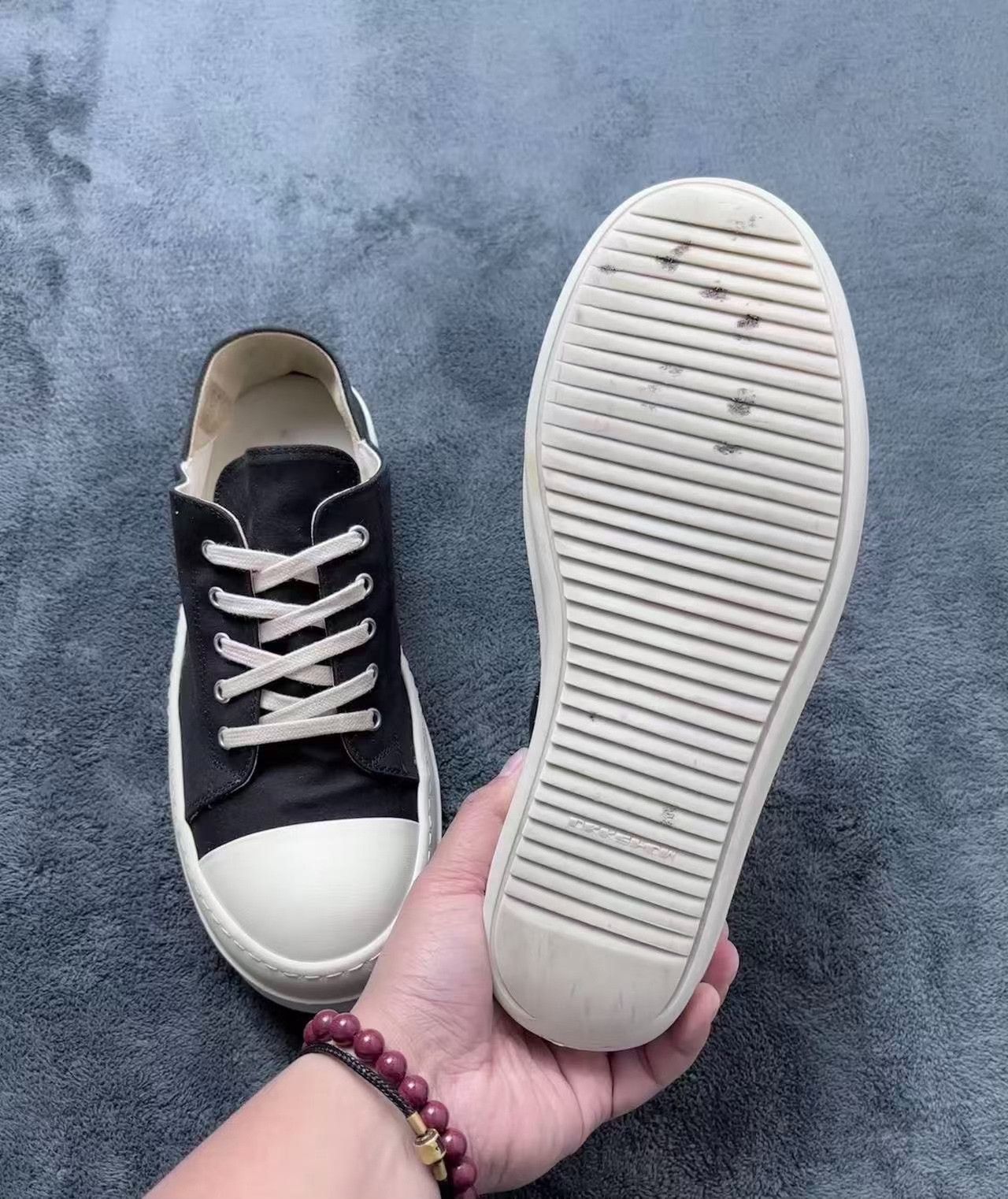 Rick Owens Rick Owens Black Lowtop Sneakers 42 Men Size US 9 / EU 42 - 9 Thumbnail