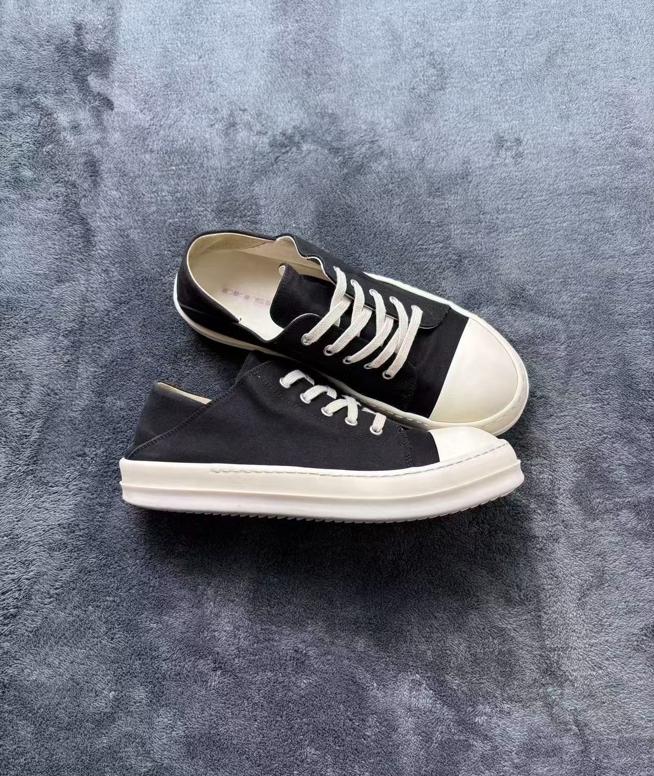 Rick Owens Rick Owens Black Lowtop Sneakers 42 Men Size US 9 / EU 42 - 3 Thumbnail