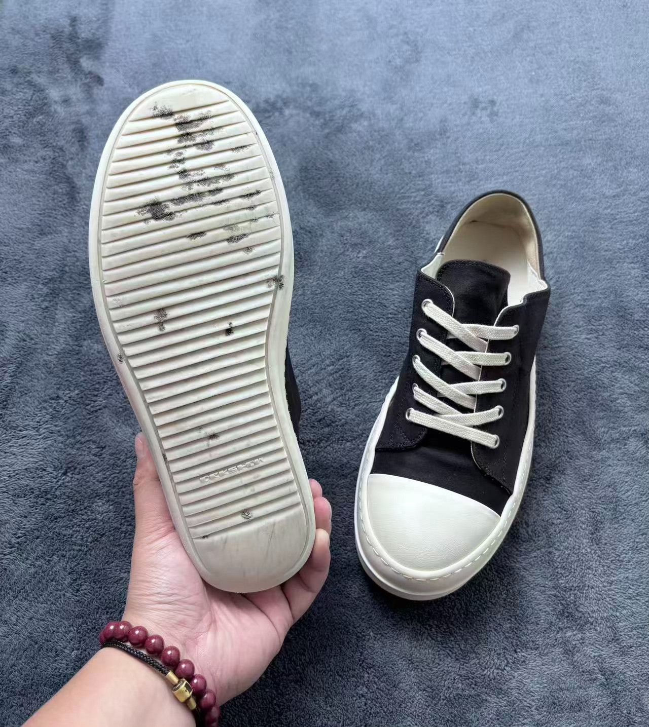 Rick Owens Rick Owens Black Lowtop Sneakers 42 Men Size US 9 / EU 42 - 8 Thumbnail