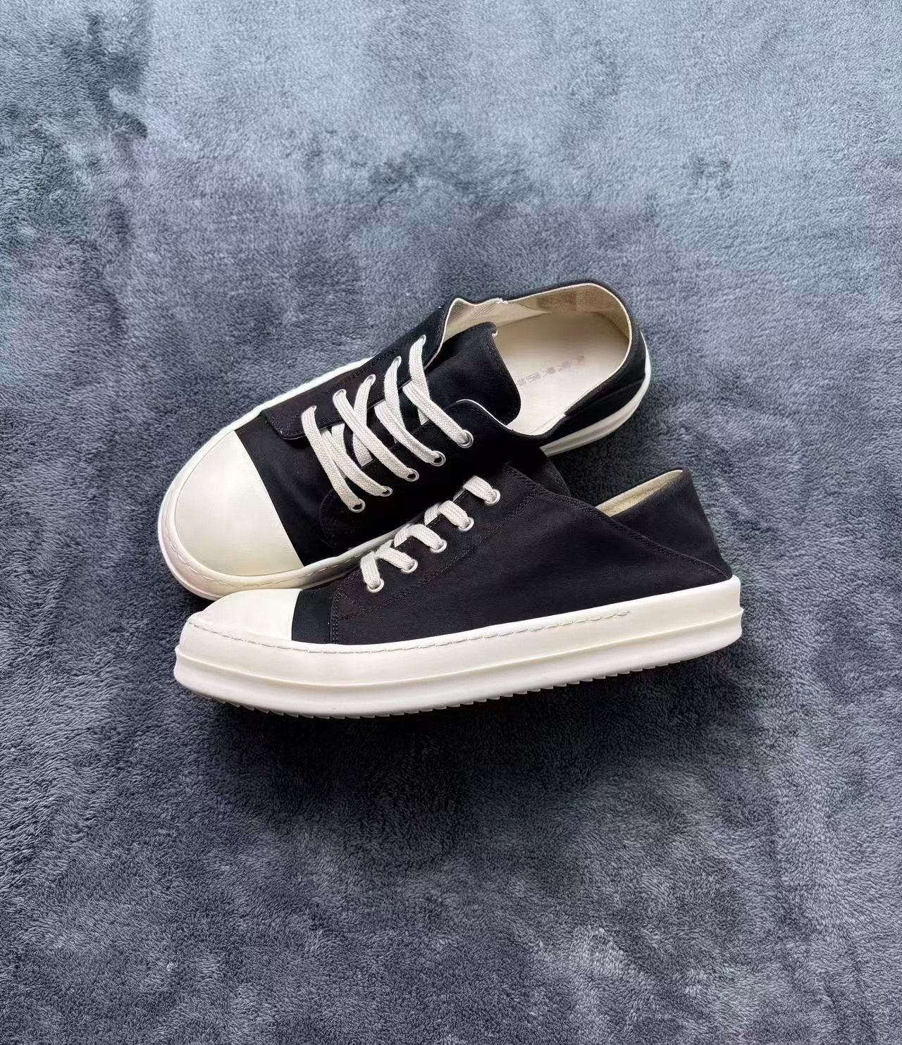 Rick Owens Rick Owens Black Lowtop Sneakers 42 Men Size US 9 / EU 42 - 4 Thumbnail