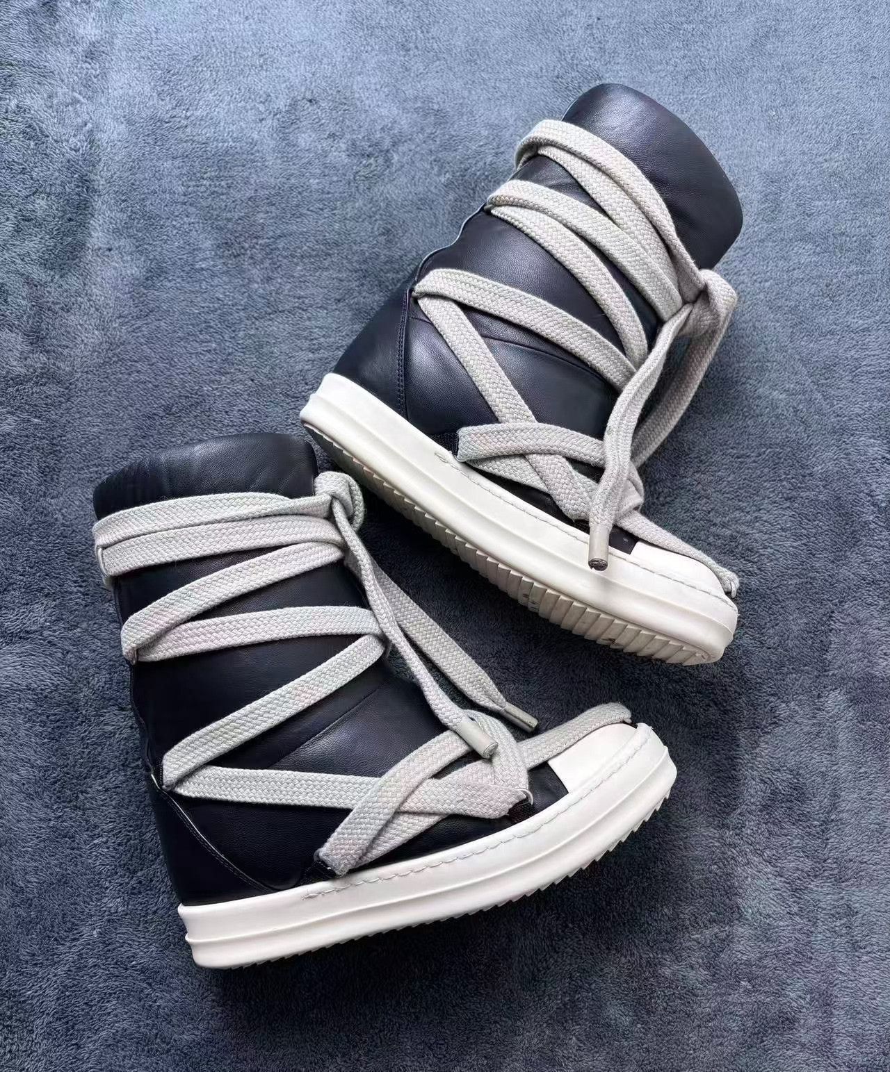 Rick Owens Rick Owens Leather Hitop Sneakers 36 Women Size US 6 / IT 36 - 5 Thumbnail