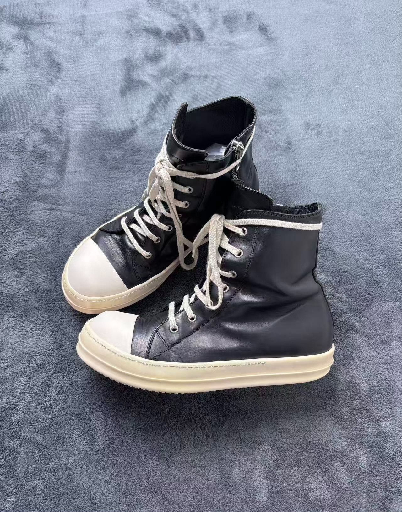 Rick Owens Rick Owens Black Hitop Sneakers 42 Men Size US 9 / EU 42 - 4 Thumbnail