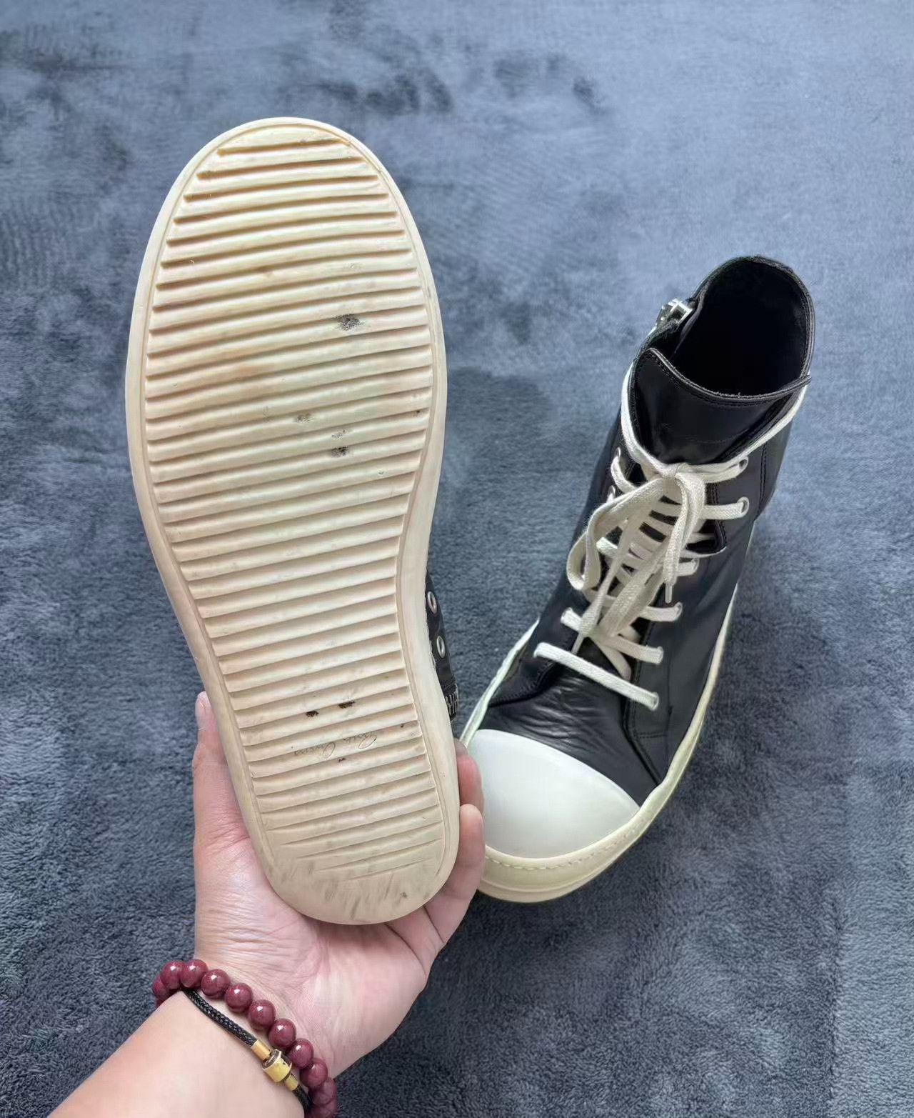 Rick Owens Rick Owens Black Hitop Sneakers 42 Men Size US 9 / EU 42 - 8 Thumbnail