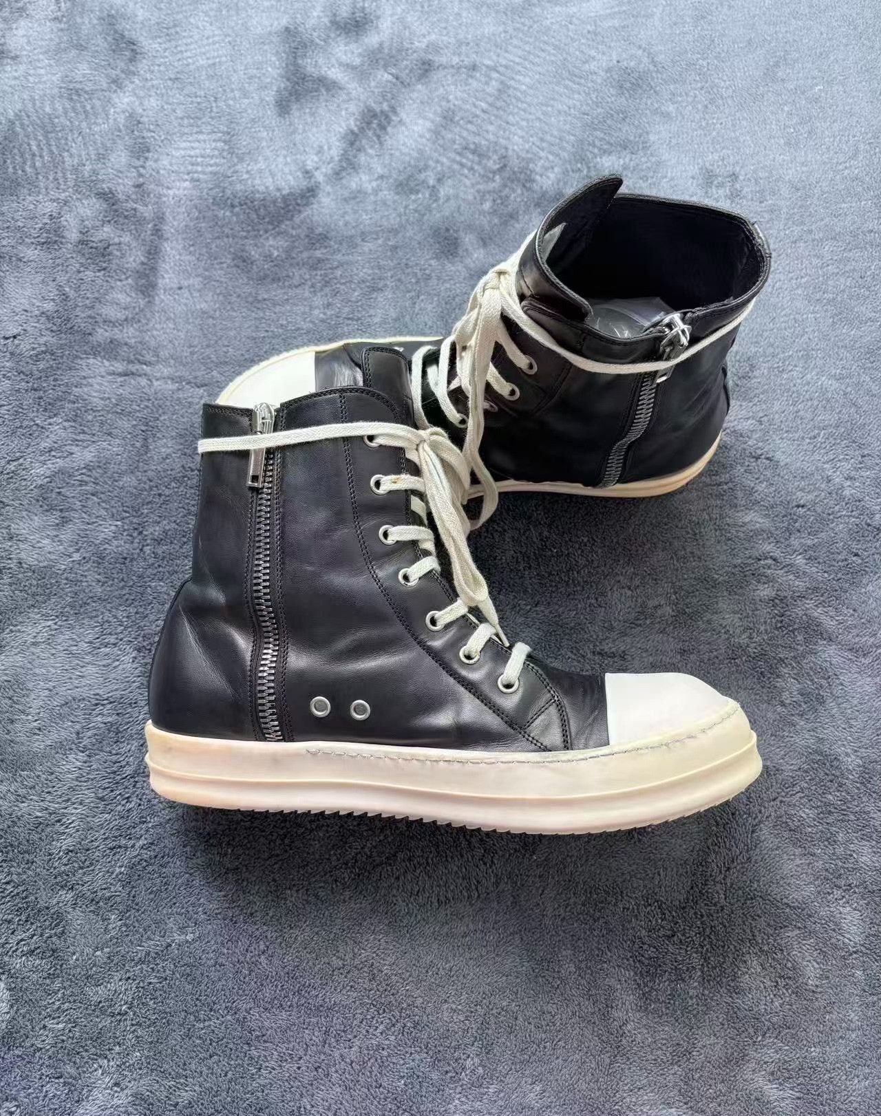 Rick Owens Rick Owens Black Hitop Sneakers 42 Men Size US 9 / EU 42 - 5 Thumbnail