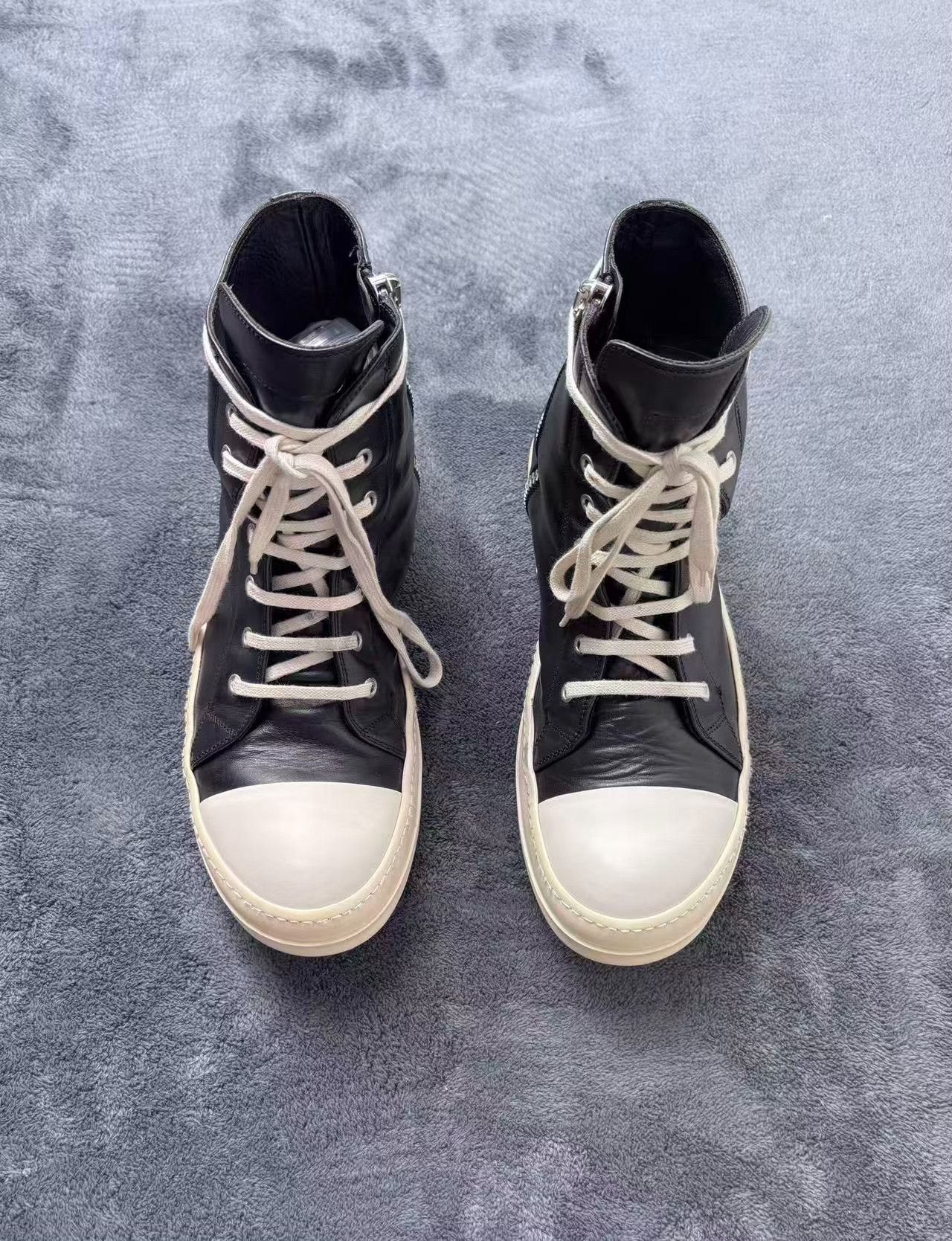Rick Owens Rick Owens Black Hitop Sneakers 42 Men Size US 9 / EU 42 - 2 Thumbnail