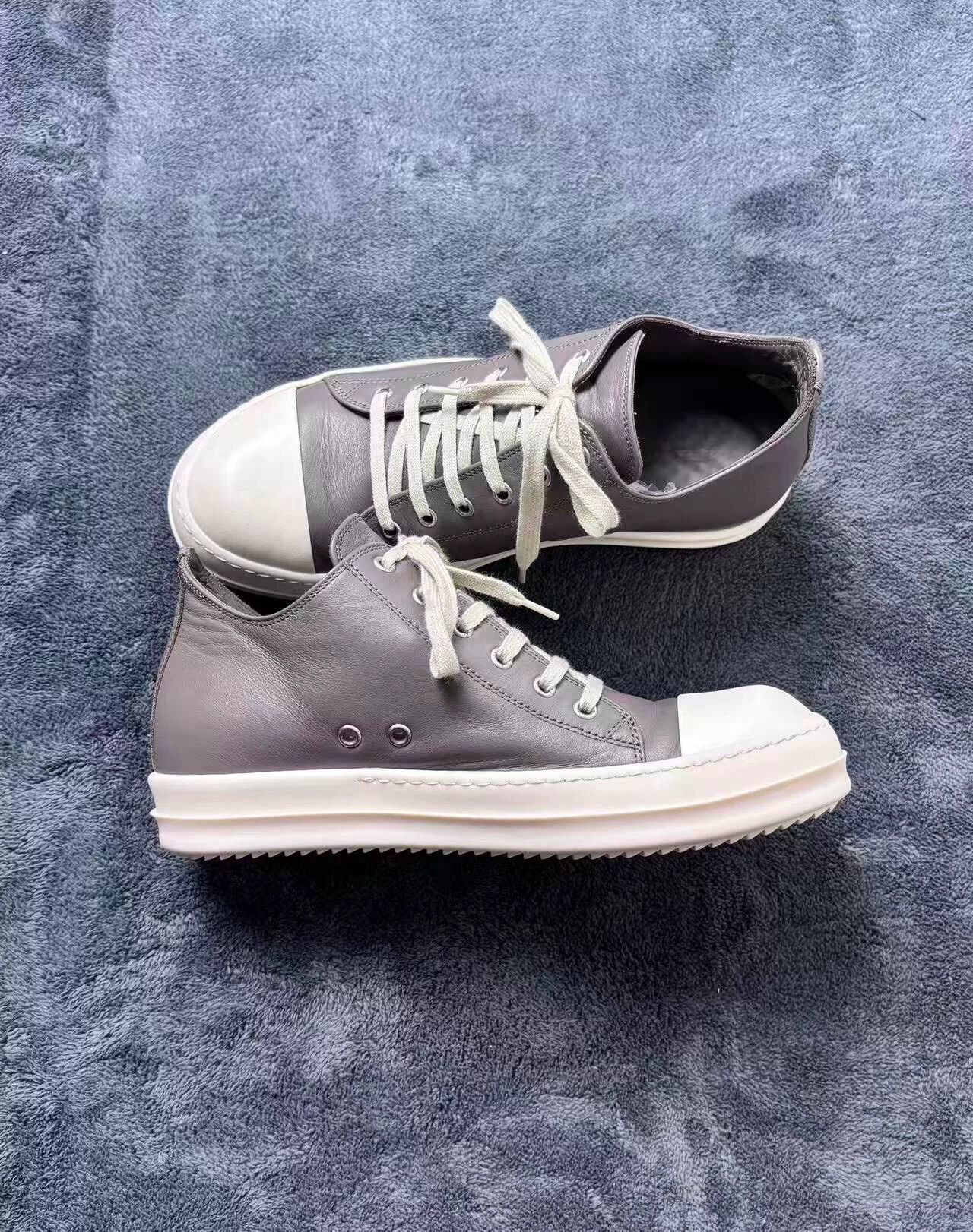 Rick Owens Rick Owens Leather White Lowtop Sneakers 25 Men Size US 10 / EU 43 - 5 Thumbnail