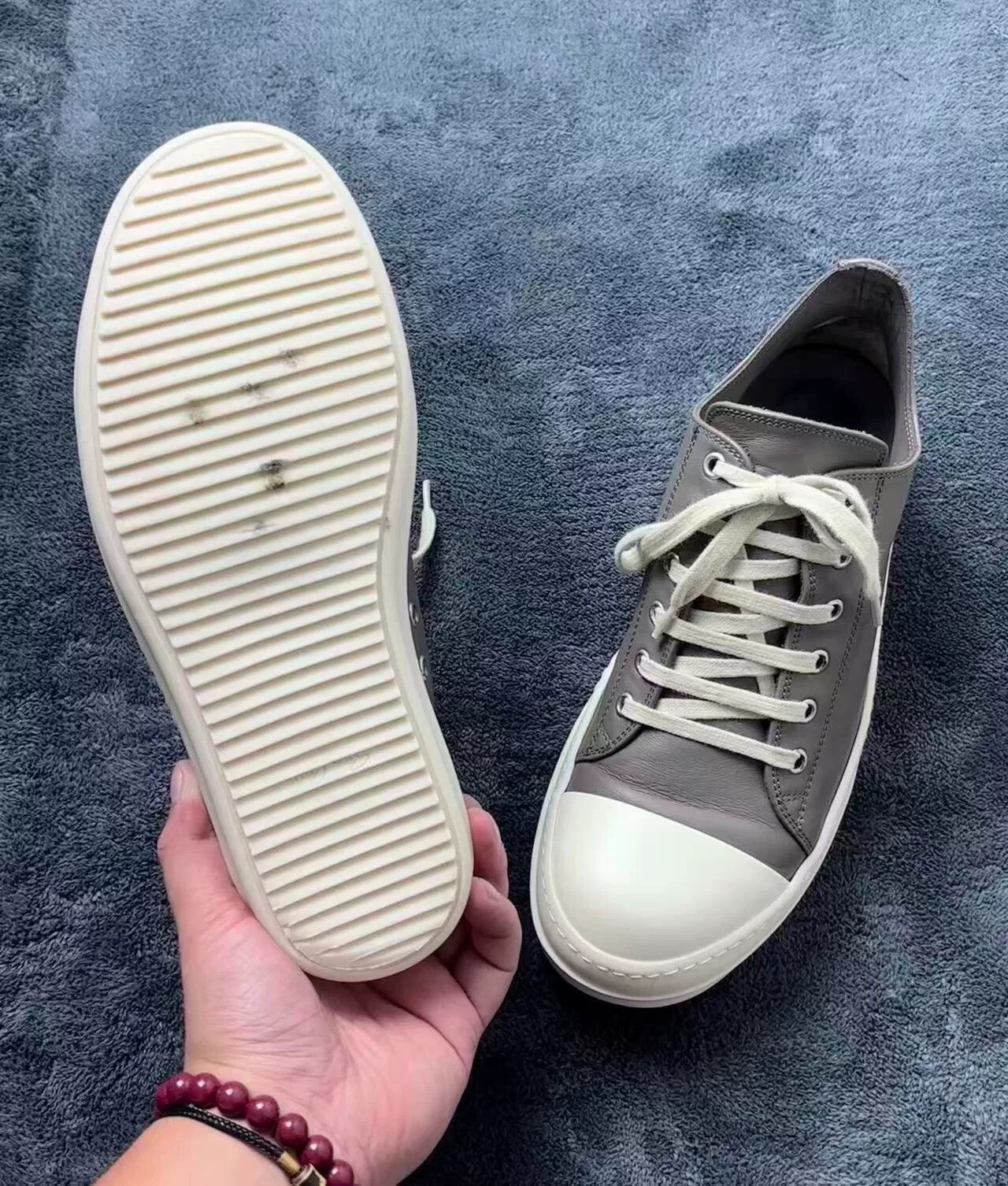Rick Owens Rick Owens Leather White Lowtop Sneakers 25 Men Size US 10 / EU 43 - 8 Thumbnail