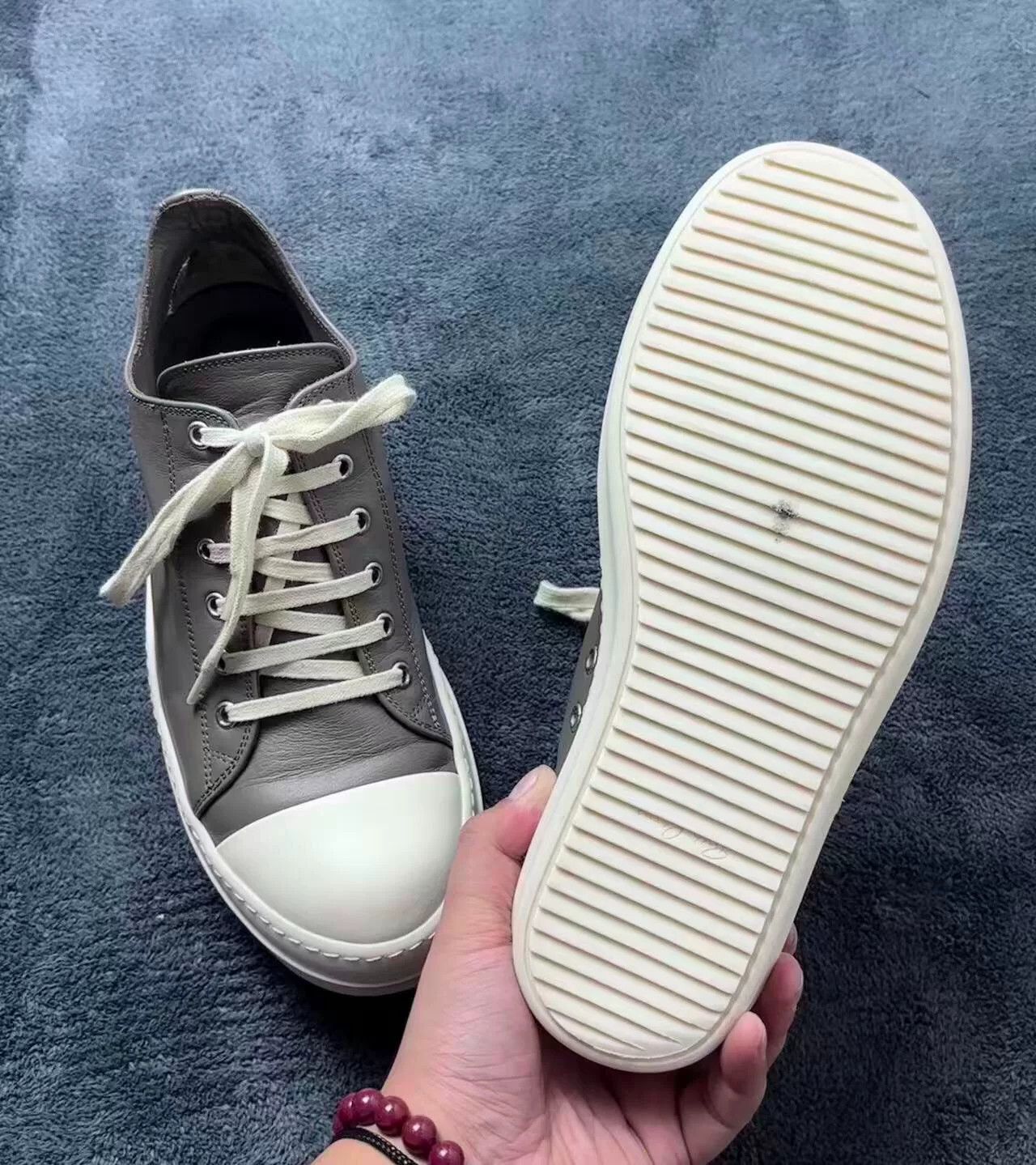 Rick Owens Rick Owens Leather White Lowtop Sneakers 25 Men Size US 10 / EU 43 - 9 Thumbnail