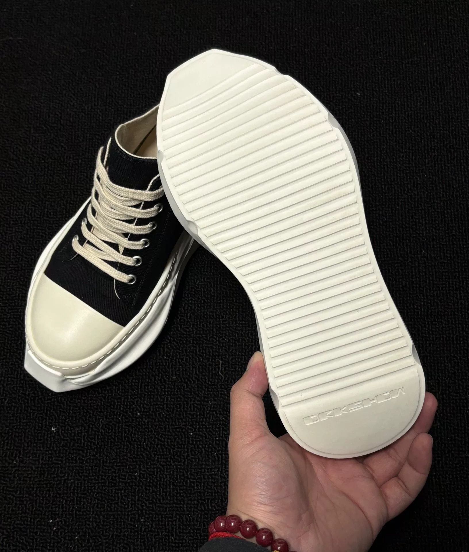 Rick Owens Rick Owens Black Lowtop Sneakers 35 Men Size US 5 / EU 37 - 9 Thumbnail