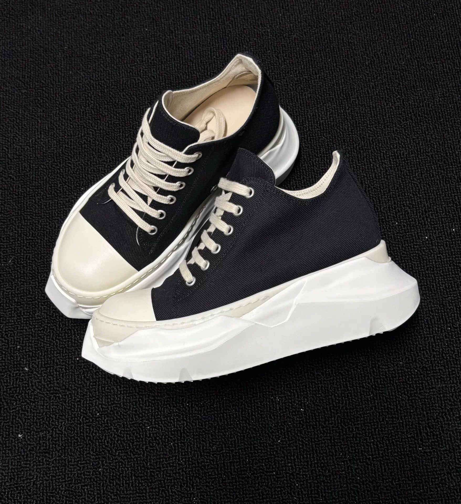 Rick Owens Rick Owens Black Lowtop Sneakers 35 Men Size US 5 / EU 37 - 4 Thumbnail