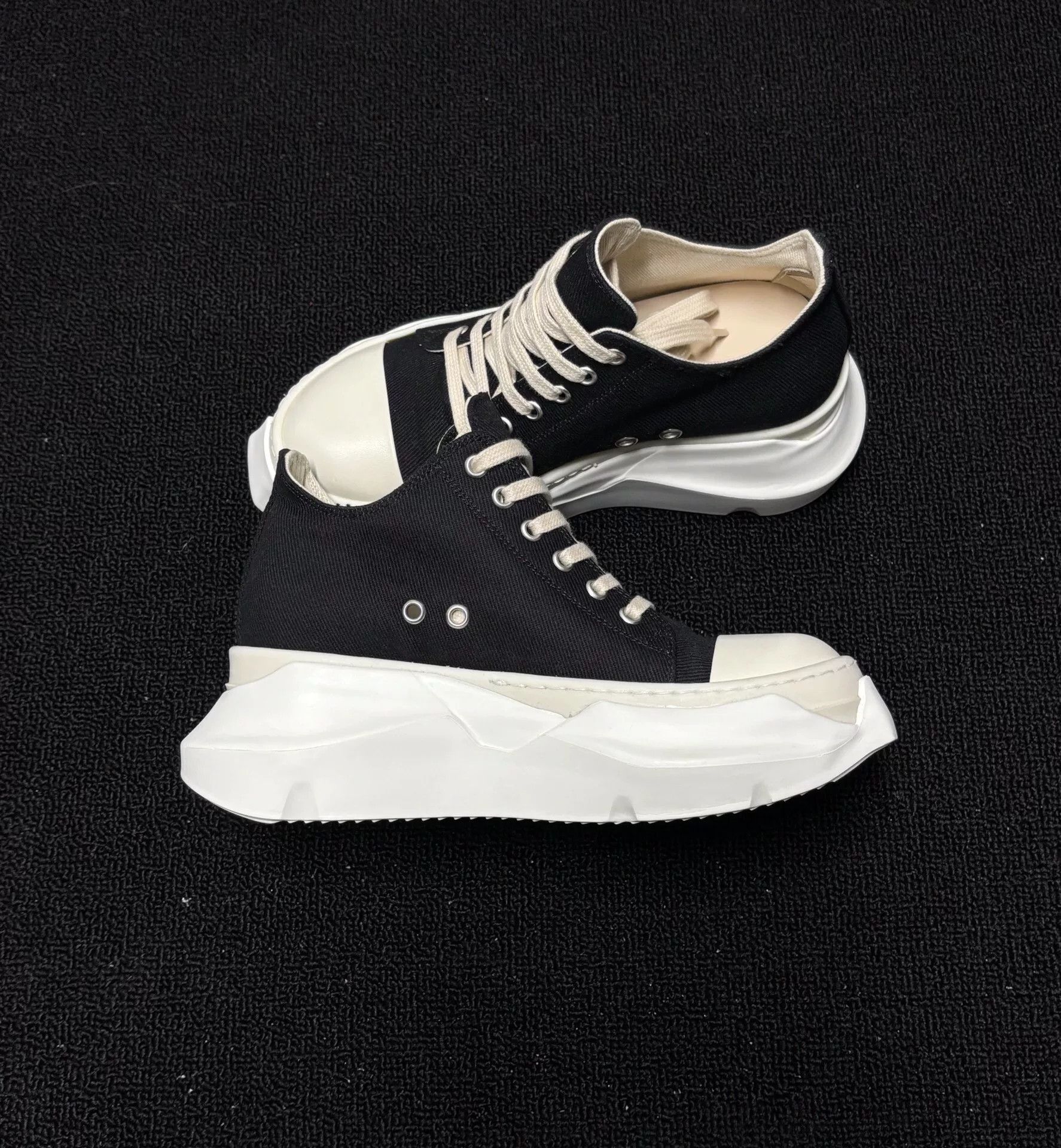 Rick Owens Rick Owens Black Lowtop Sneakers 35 Men Size US 5 / EU 37 - 5 Thumbnail