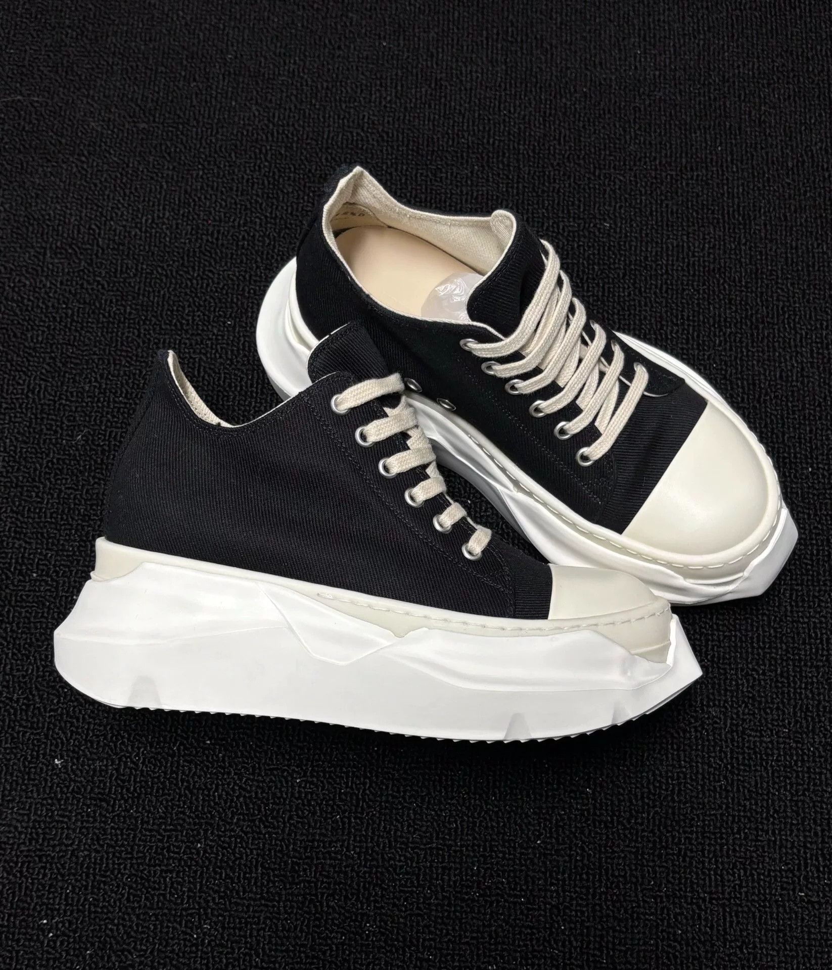 Rick Owens Rick Owens Black Lowtop Sneakers 35 Men Size US 5 / EU 37 - 3 Thumbnail