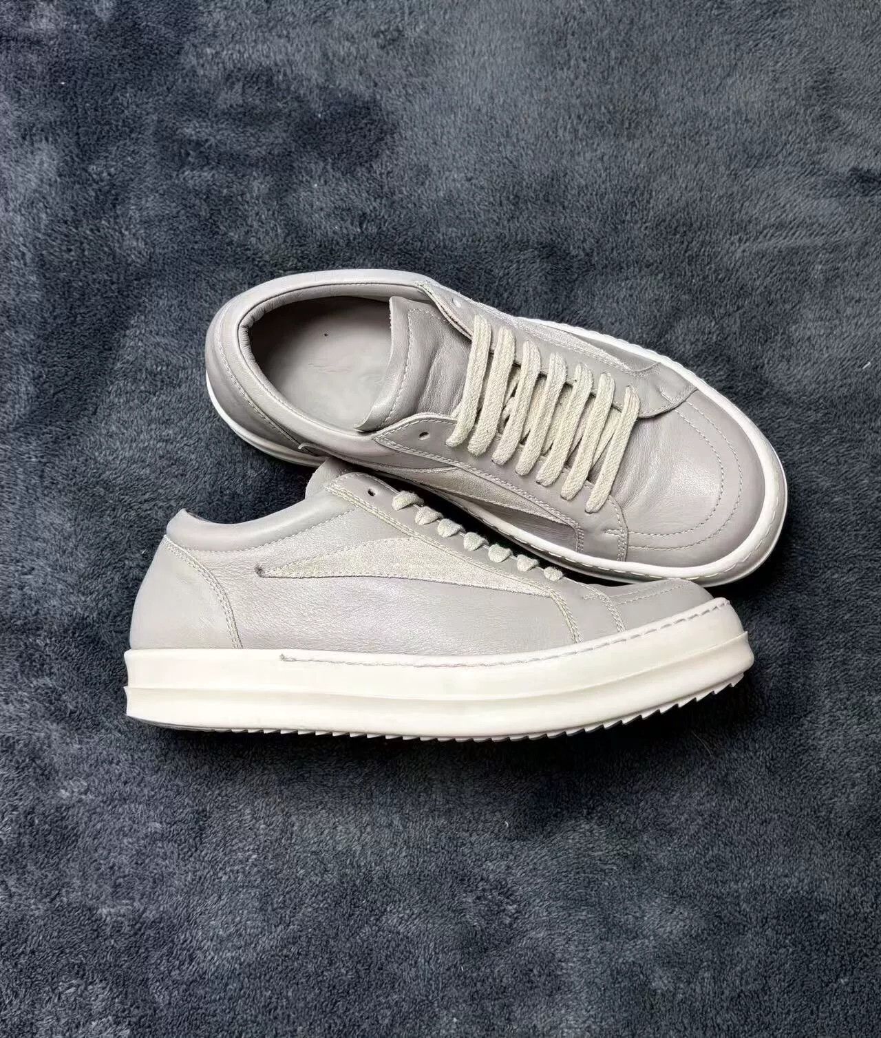 Rick Owens Rick Owens Leather White Lowtop Sneakers 36 Women Size US 6 / IT 36 - 3 Thumbnail