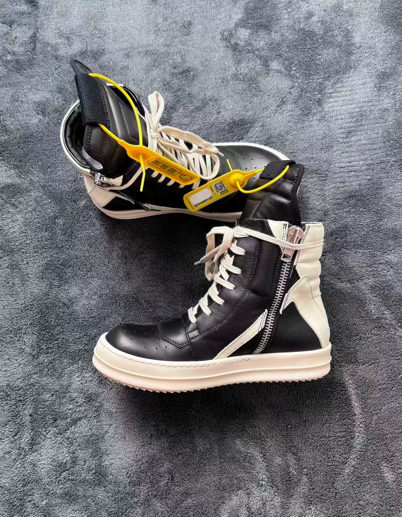 Rick Owens Rick Owens Leather Black Lowtop Sneakers 36 Men Size US 5 / EU 37 - 6 Thumbnail