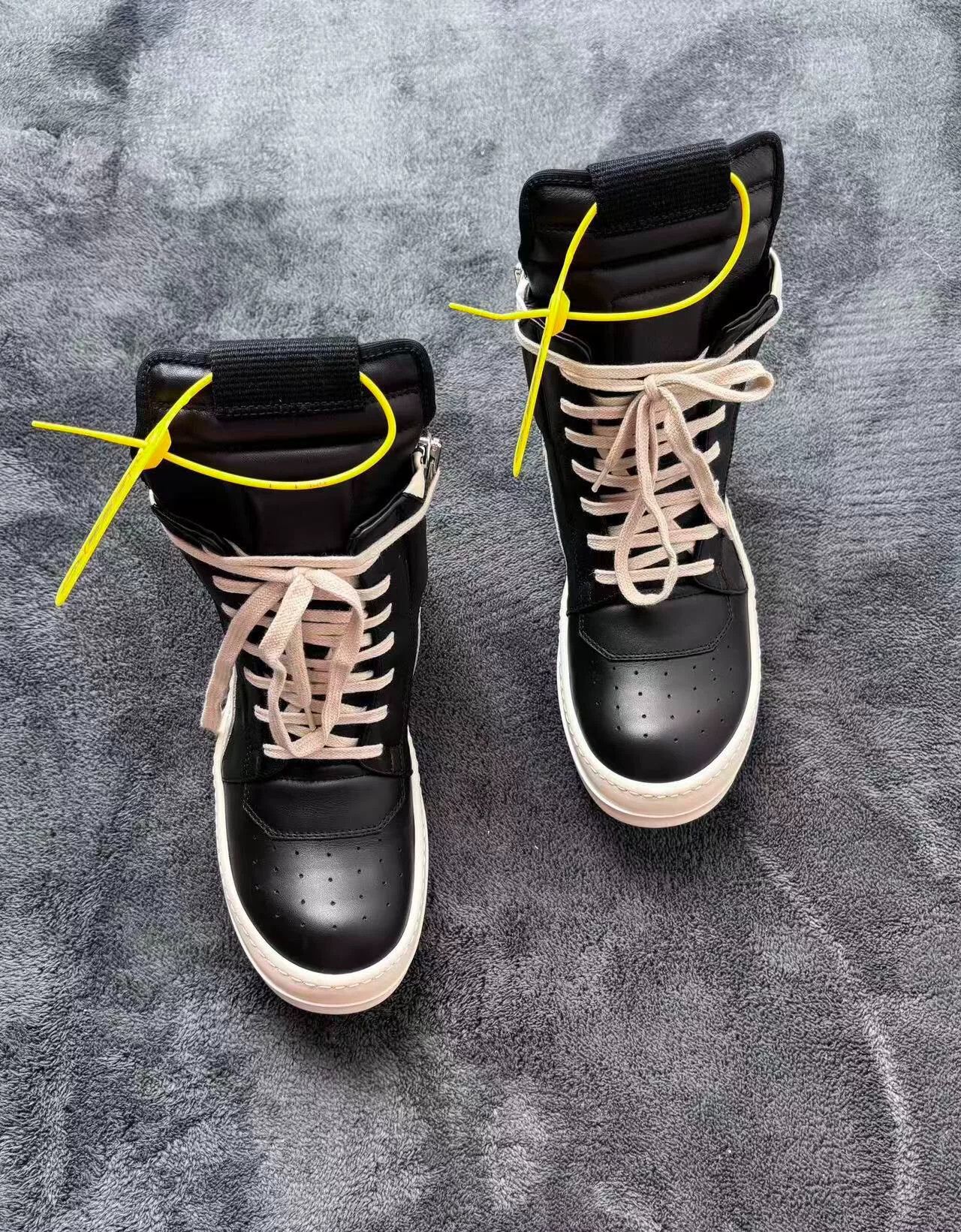 Rick Owens Rick Owens Leather Black Lowtop Sneakers 36 Men Size US 5 / EU 37 - 2 Thumbnail