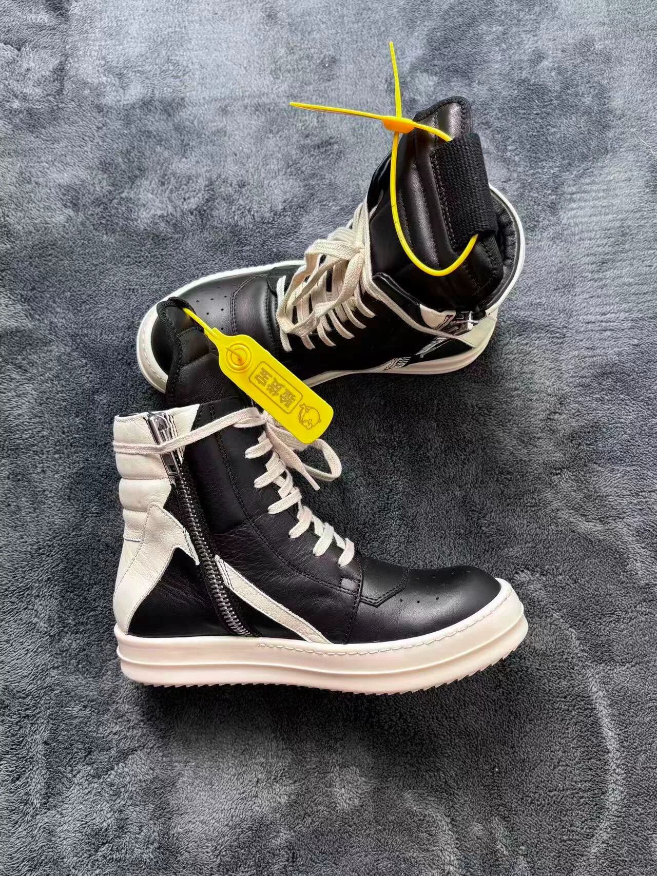 Rick Owens Rick Owens Leather Black Lowtop Sneakers 36 Men Size US 5 / EU 37 - 5 Thumbnail