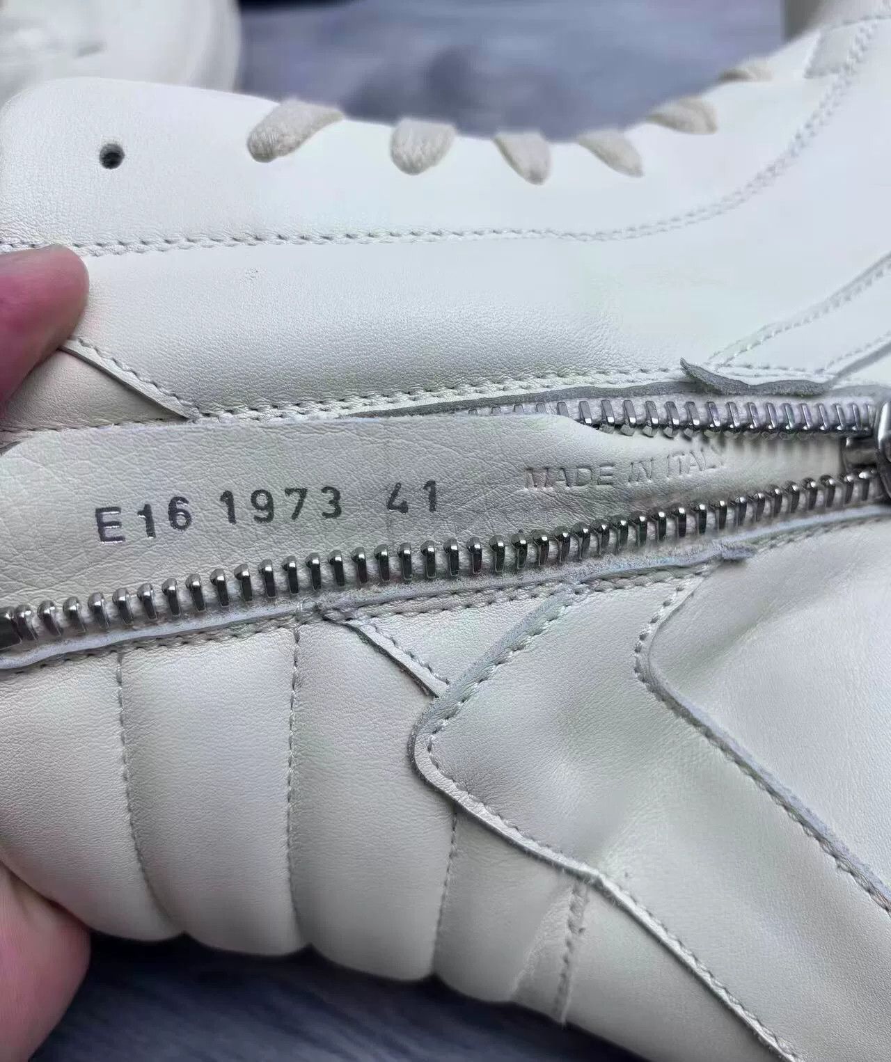 Rick Owens Rick Owens Leather White Lowtop Sneakers 41 Men Size US 8.5 / EU 41-42 - 7 Thumbnail