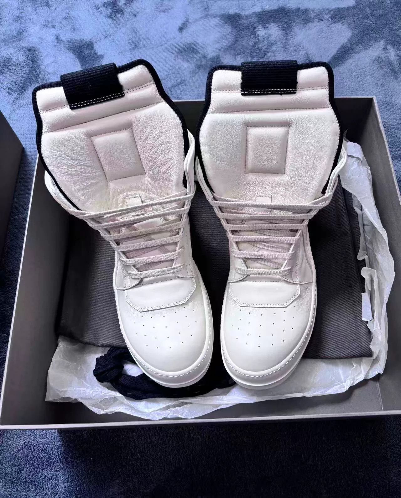 Rick Owens Rick Owens Leather White Lowtop Sneakers 41 Men Size US 8.5 / EU 41-42 - 2 Thumbnail