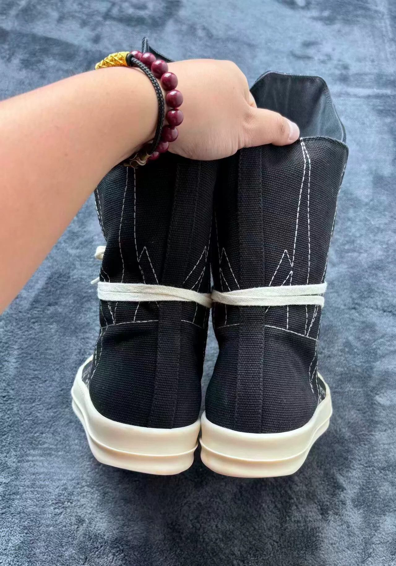 Rick Owens Rick Owens Canvas White Lowtop Sneakers 42 Men Size US 9 / EU 42 - 6 Thumbnail