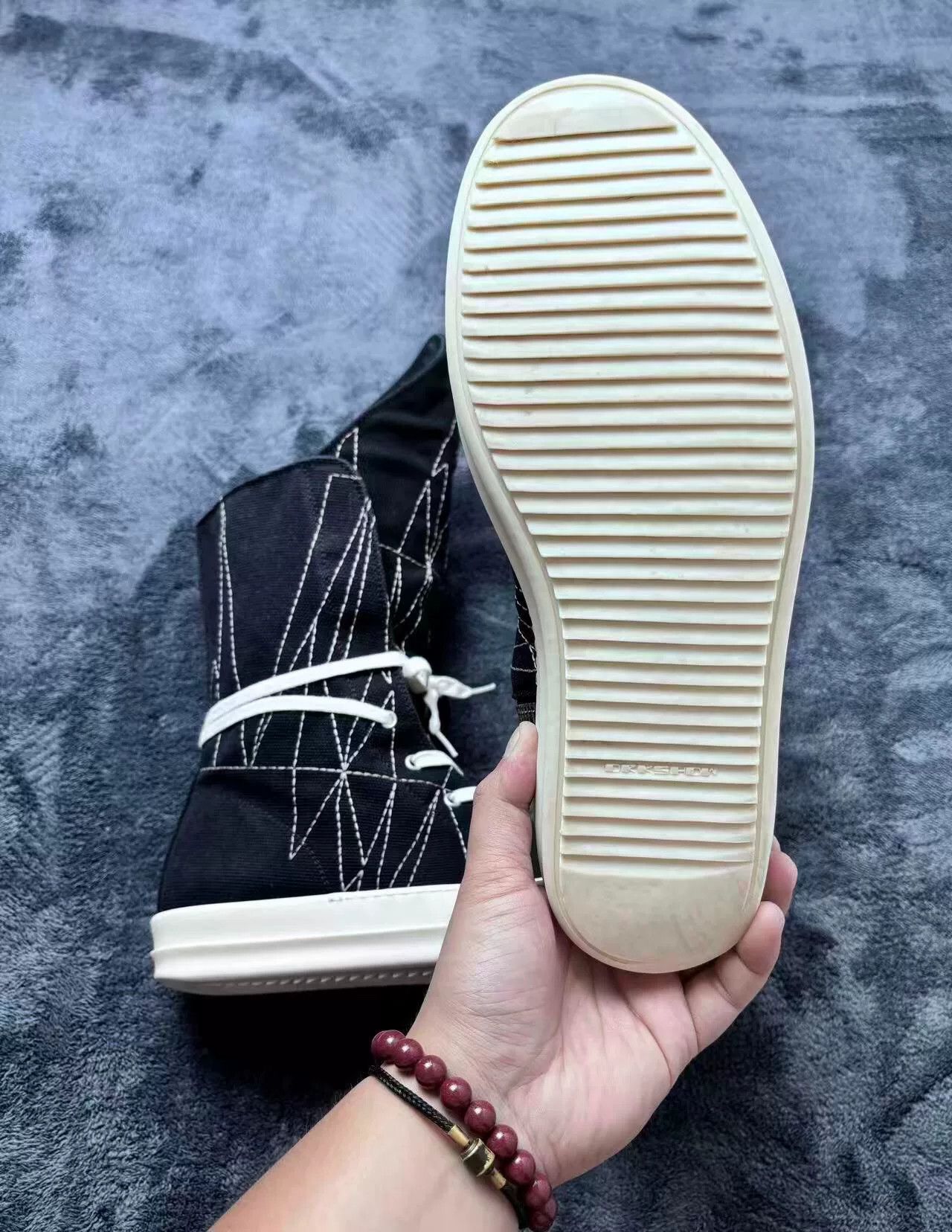 Rick Owens Rick Owens Canvas White Lowtop Sneakers 42 Men Size US 9 / EU 42 - 8 Thumbnail