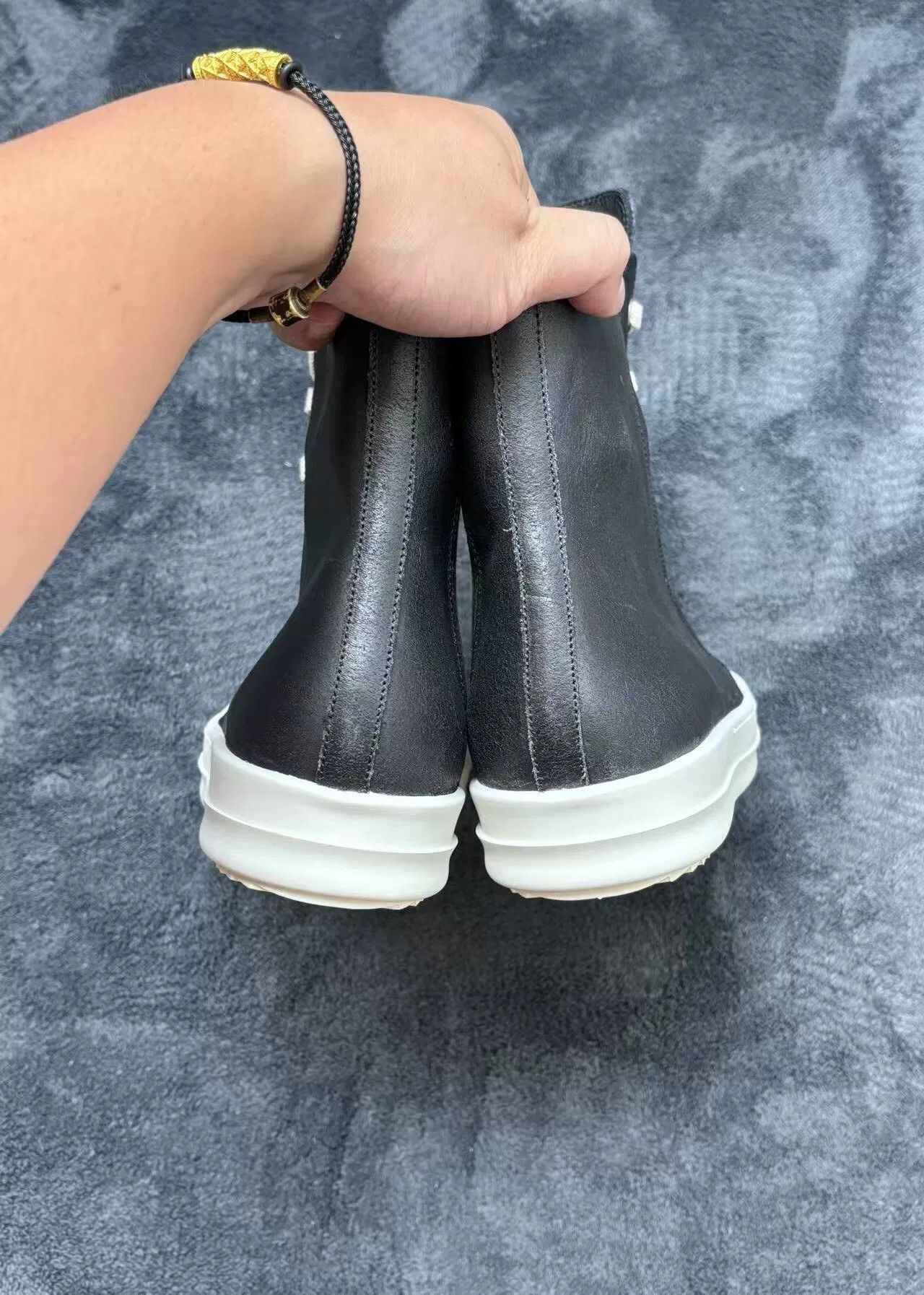 Rick Owens Rick Owens Leather Black Lowtop Sneakers 38 Women Size US 7.5 / IT 37.5 - 7 Thumbnail