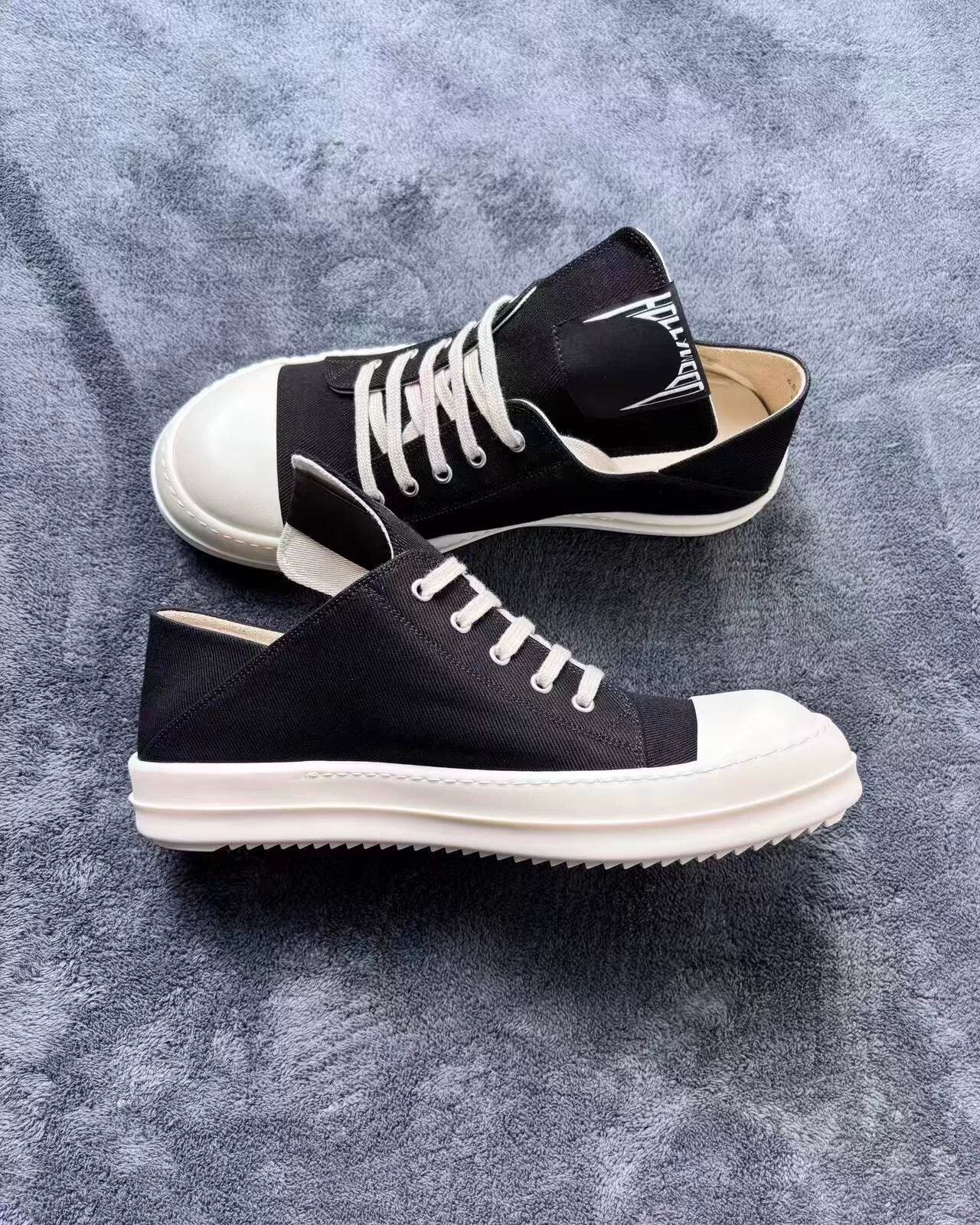 Rick Owens Rick Owens Black Lowtop Sneakers 25 Men Size US 10 / EU 43 - 5 Thumbnail