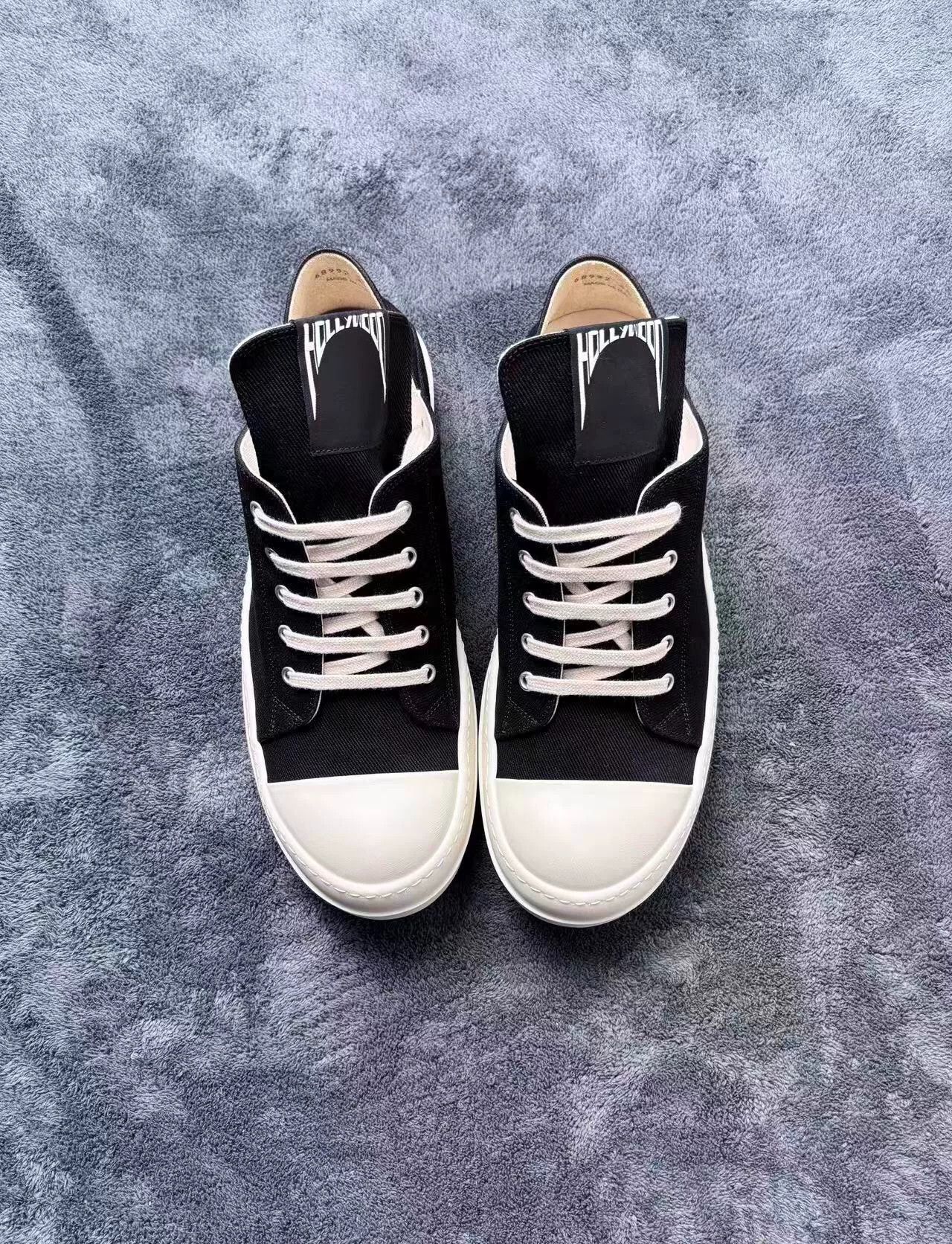 Rick Owens Rick Owens Black Lowtop Sneakers 25 Men Size US 10 / EU 43 - 2 Thumbnail