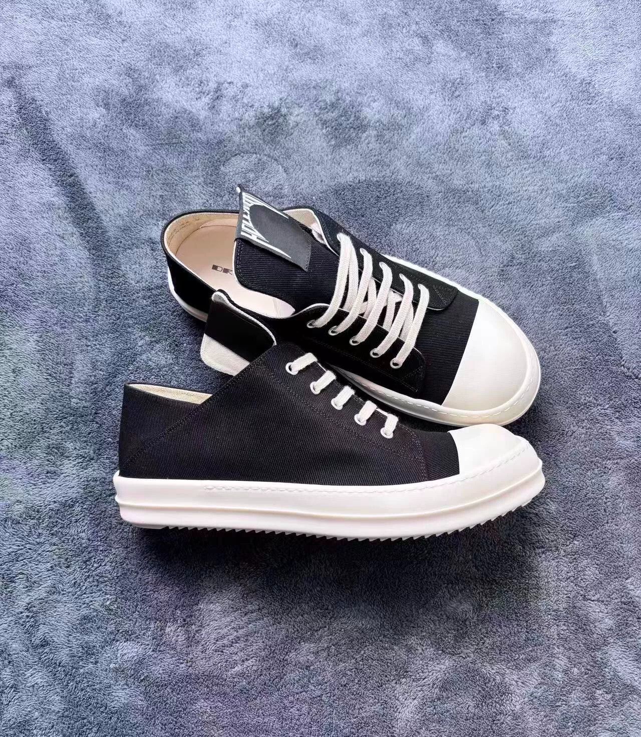 Rick Owens Rick Owens Black Lowtop Sneakers 25 Men Size US 10 / EU 43 - 3 Thumbnail