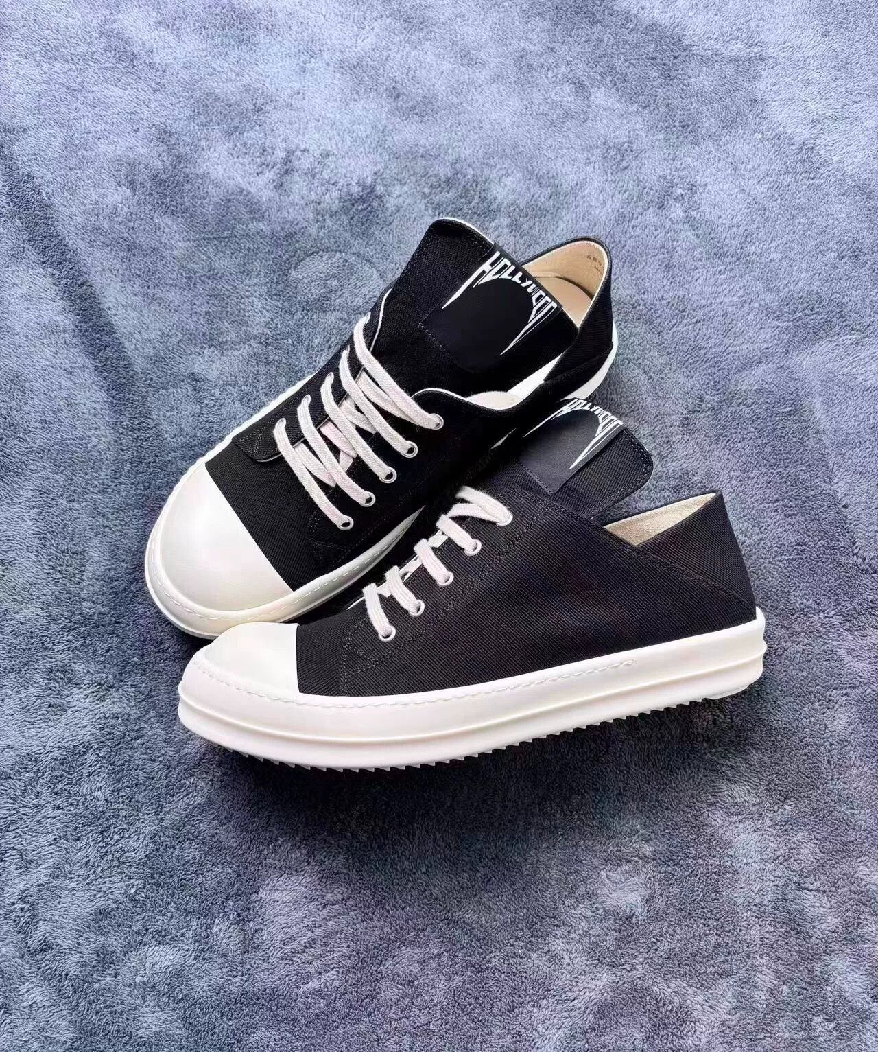 Rick Owens Rick Owens Black Lowtop Sneakers 25 Men Size US 10 / EU 43 - 4 Thumbnail