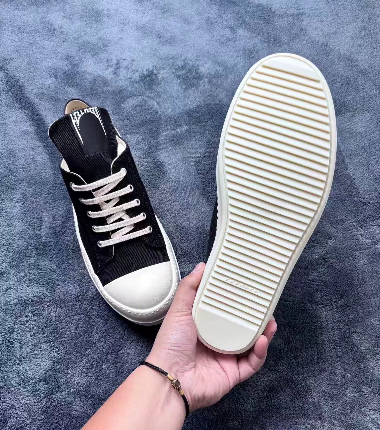 Rick Owens Rick Owens Black Lowtop Sneakers 25 Men Size US 10 / EU 43 - 9 Thumbnail