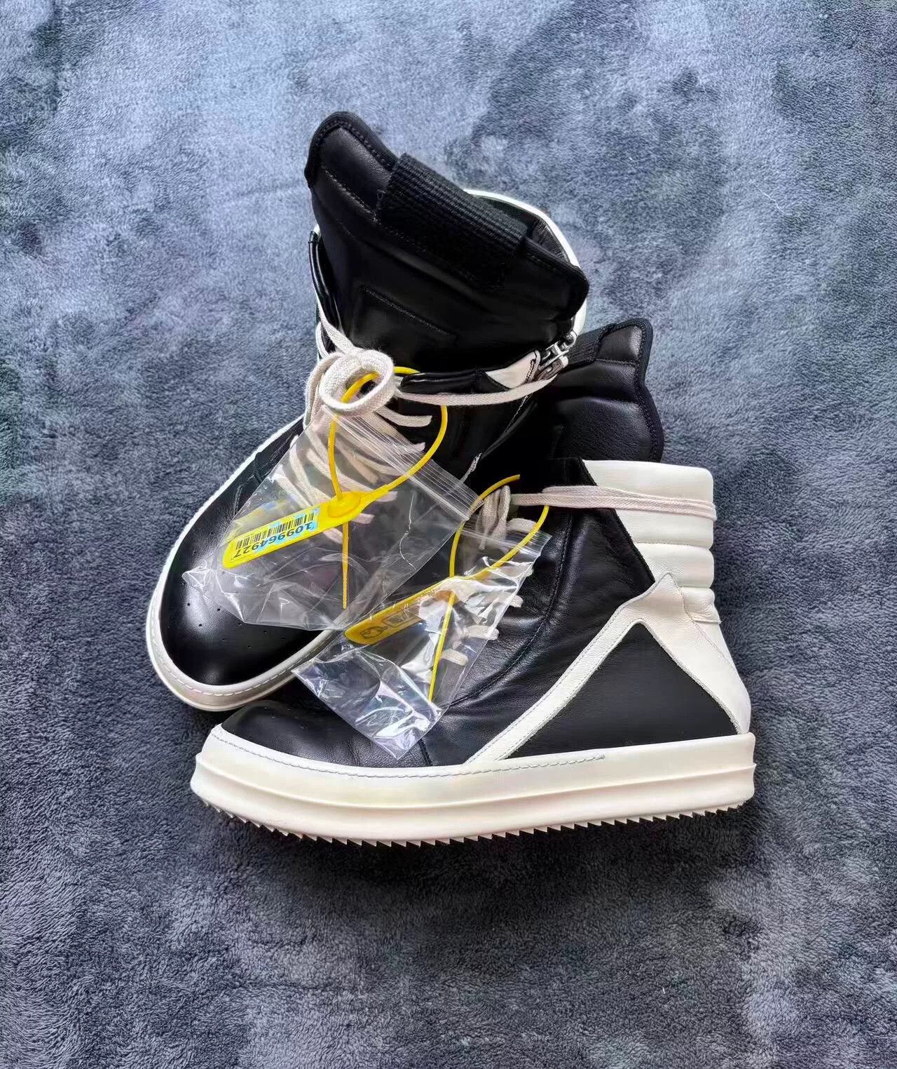 Rick Owens Rick Owens Leather Black Lowtop Sneakers 41 Men Size US 8.5 / EU 41-42 - 3 Thumbnail