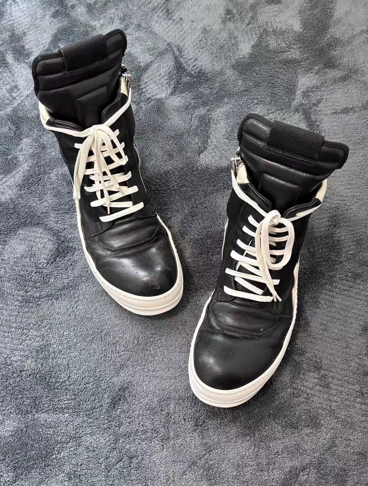 Rick Owens Rick Owens Leather Black Lowtop Sneakers 42 Men Size US 9 / EU 42 - 2 Thumbnail