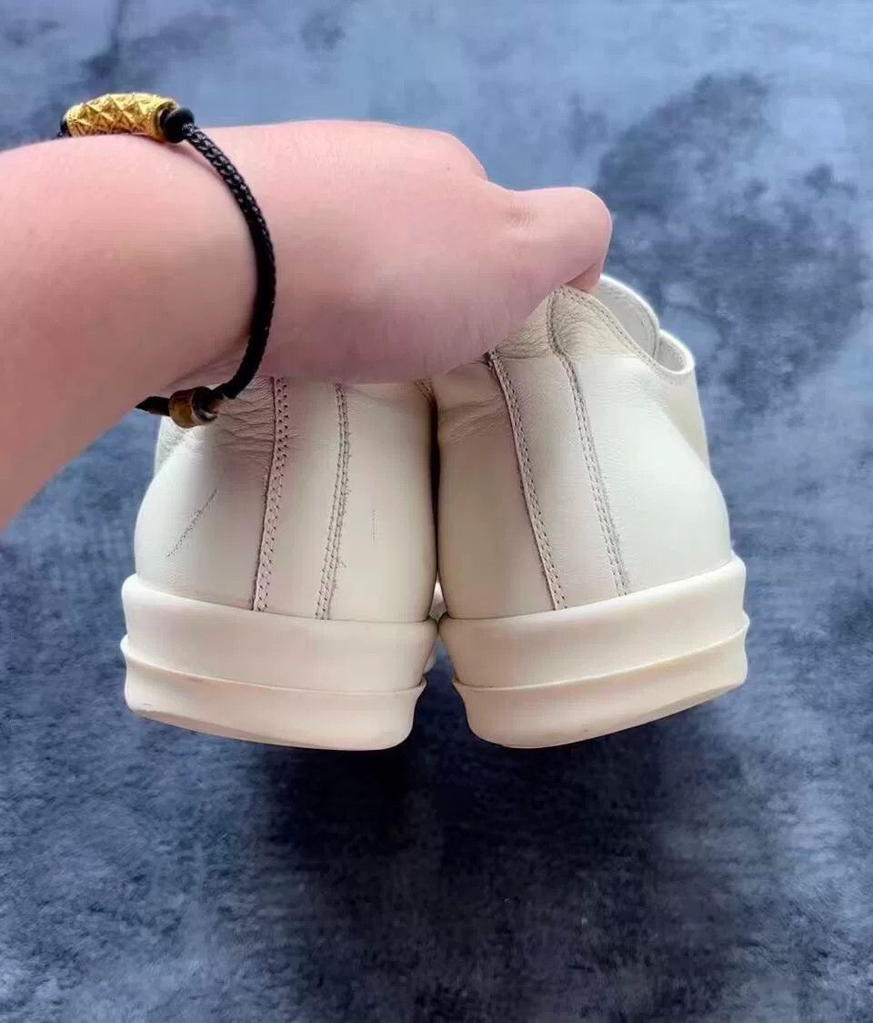 Rick Owens Rick Owens Leather White Lowtop Sneakers 42 Men Size US 9 / EU 42 - 7 Thumbnail