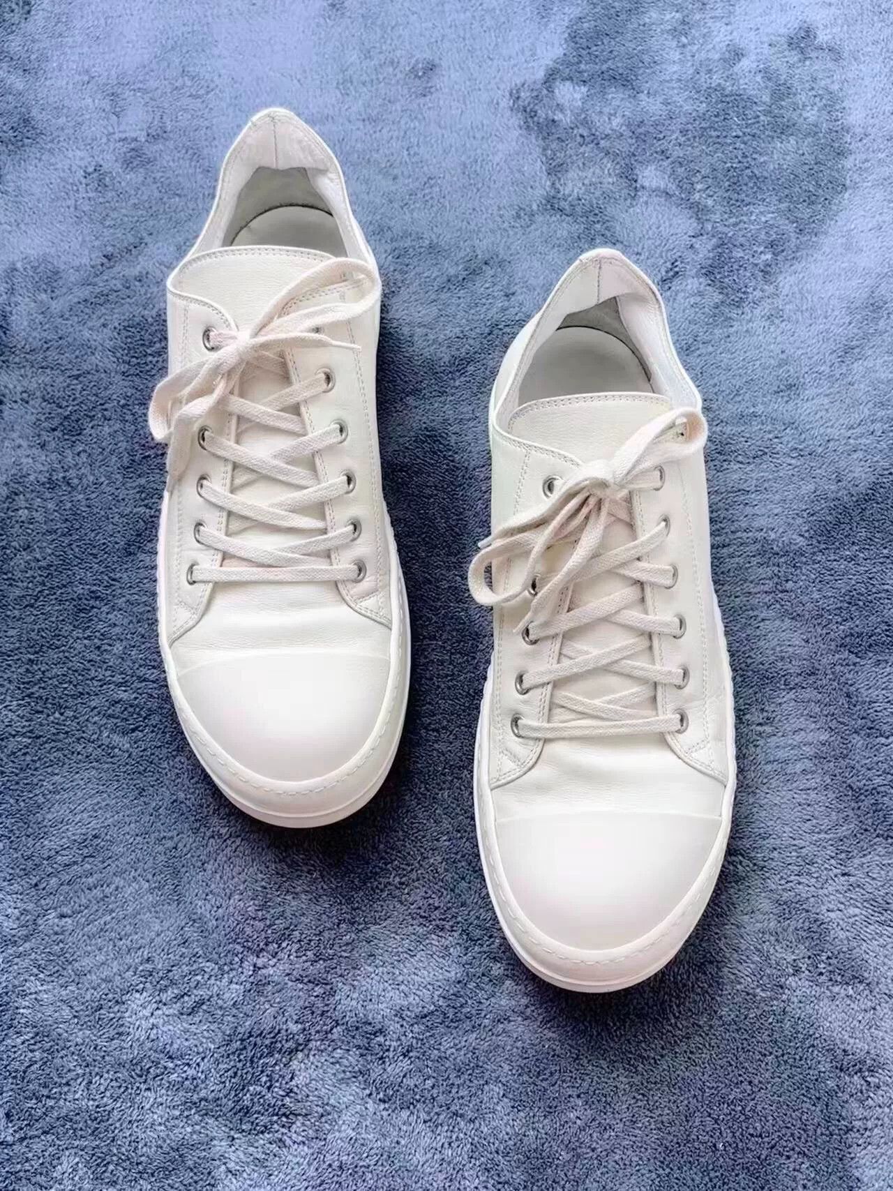 Rick Owens Rick Owens Leather White Lowtop Sneakers 42 Men Size US 9 / EU 42 - 2 Thumbnail