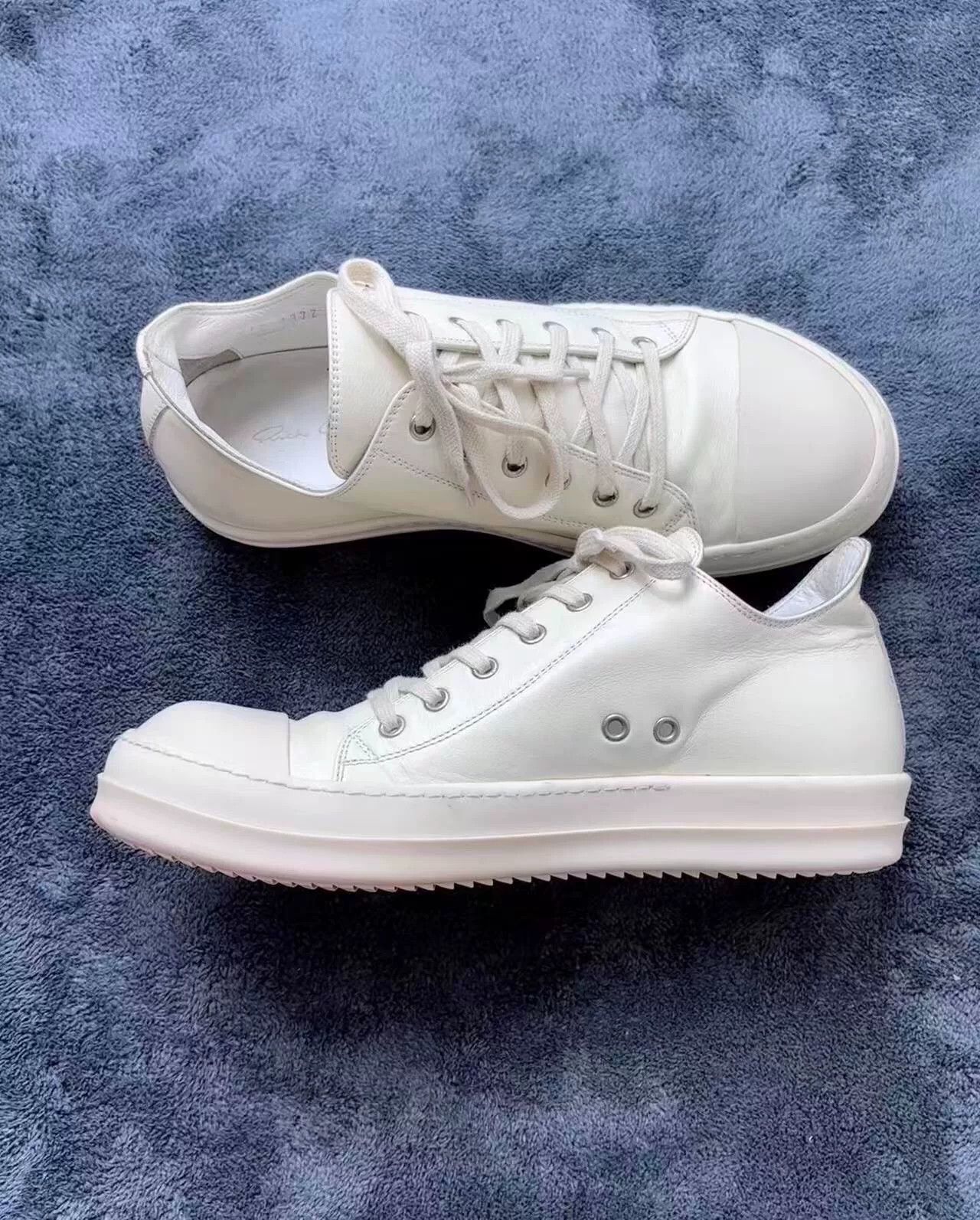 Rick Owens Rick Owens Leather White Lowtop Sneakers 42 Men Size US 9 / EU 42 - 6 Thumbnail