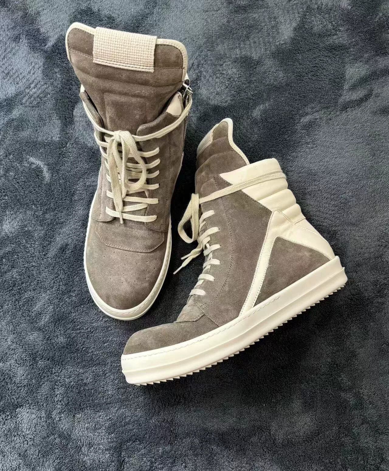 Rick Owens Rick Owens Suede White Lowtop Sneakers 24 Men Size US 10 / EU 43 - 4 Thumbnail