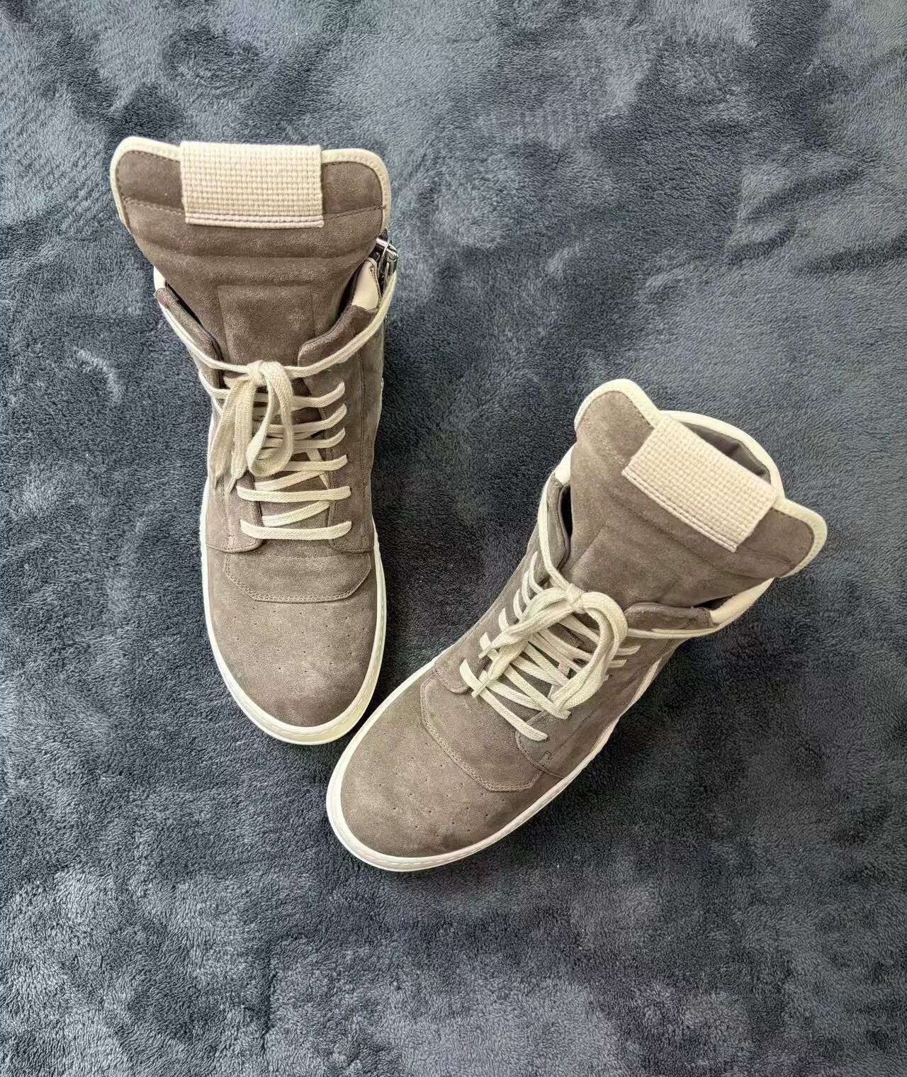 Rick Owens Rick Owens Suede White Lowtop Sneakers 24 Men Size US 10 / EU 43 - 2 Thumbnail