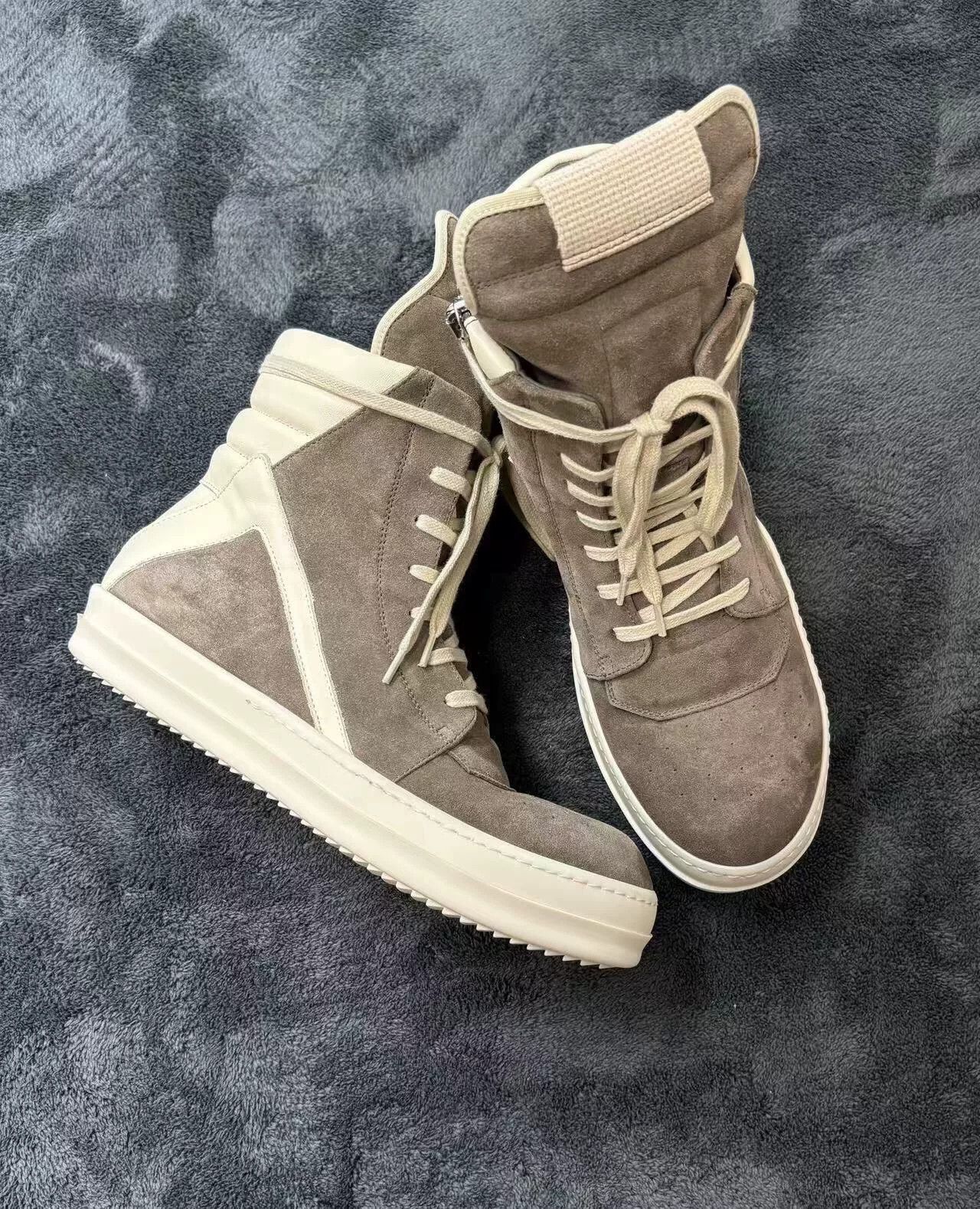 Rick Owens Rick Owens Suede White Lowtop Sneakers 24 Men Size US 10 / EU 43 - 3 Thumbnail