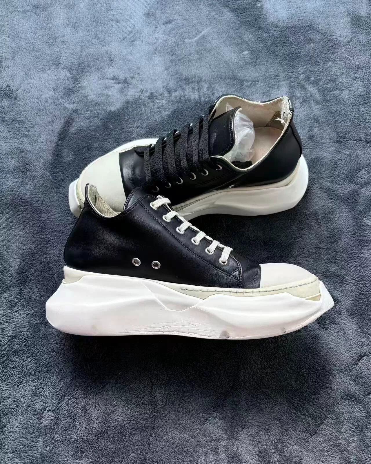 Rick Owens Rick Owens Leather White Lowtop Sneakers 41 Men Size US 8.5 / EU 41-42 - 5 Thumbnail