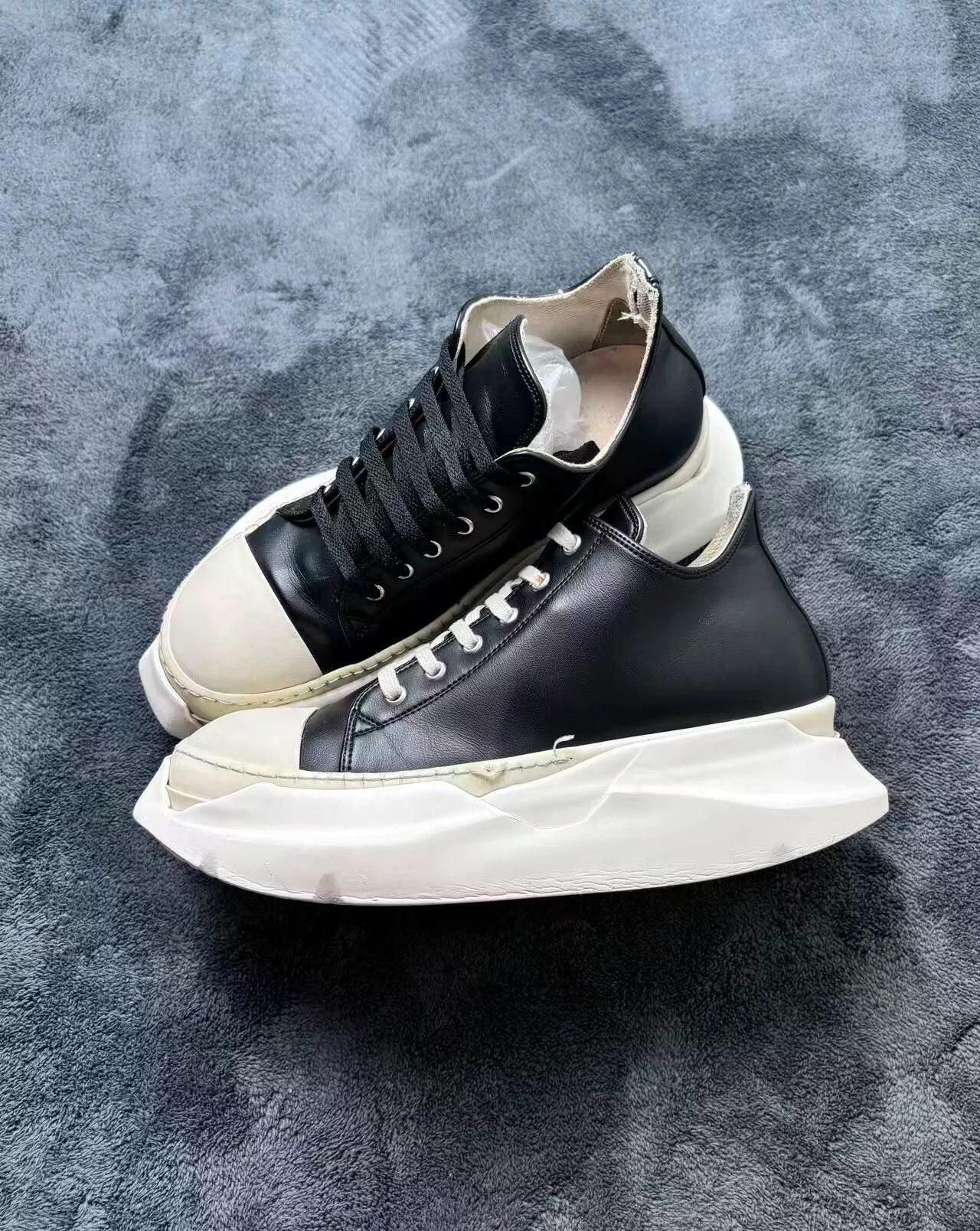 Rick Owens Rick Owens Leather White Lowtop Sneakers 41 Men Size US 8.5 / EU 41-42 - 4 Thumbnail