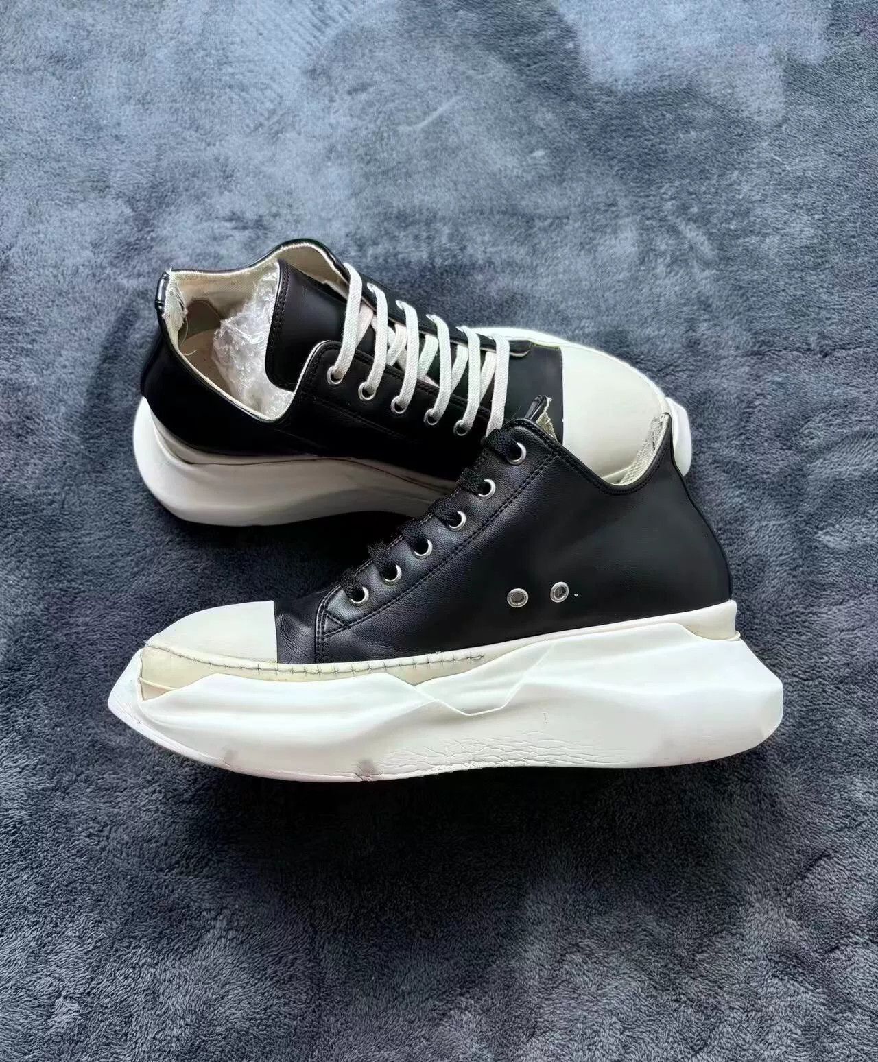 Rick Owens Rick Owens Leather White Lowtop Sneakers 41 Men Size US 8.5 / EU 41-42 - 6 Thumbnail