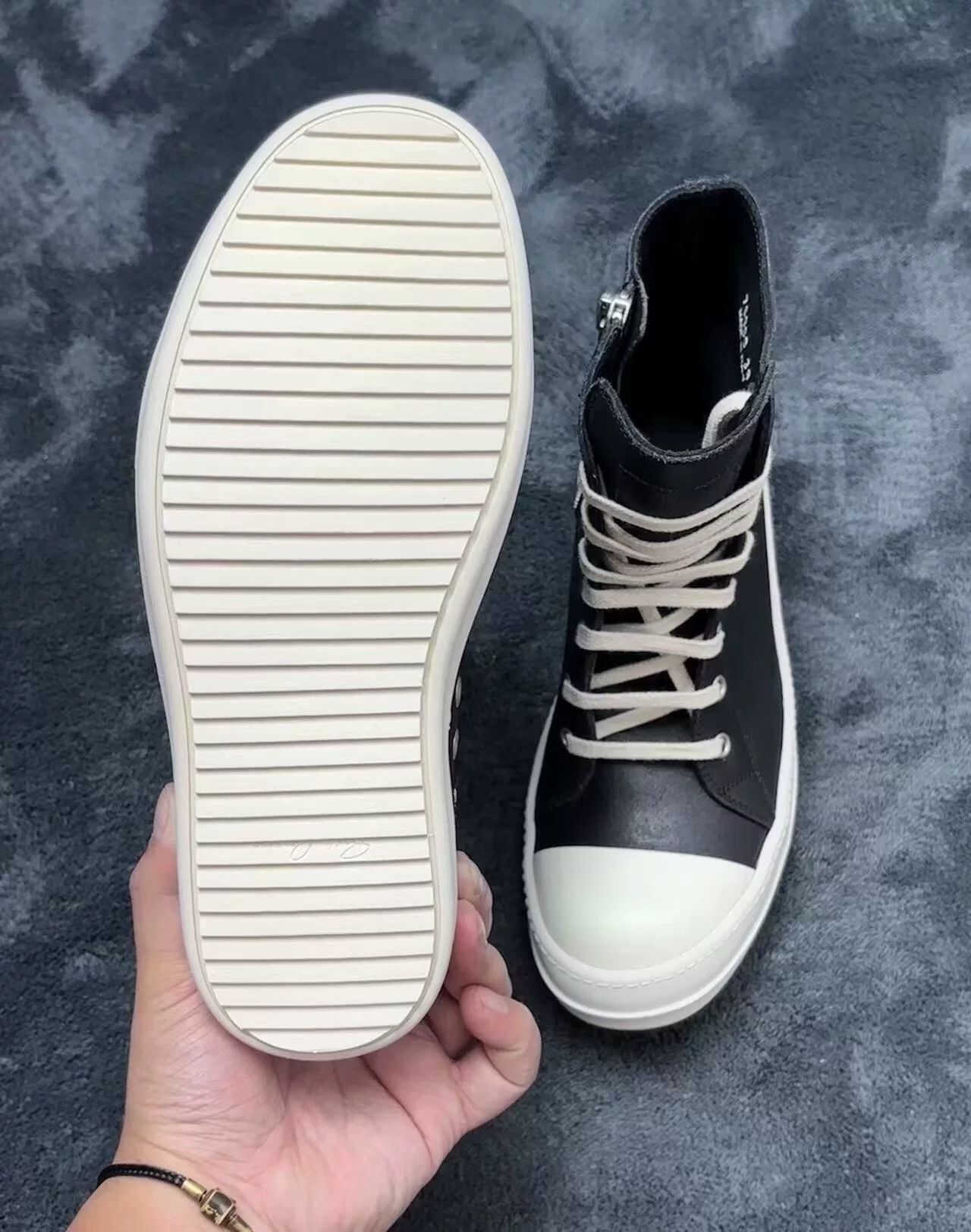 Rick Owens Rick Owens Leather Black Lowtop Sneakers 38 Women Size US 7.5 / IT 37.5 - 8 Thumbnail
