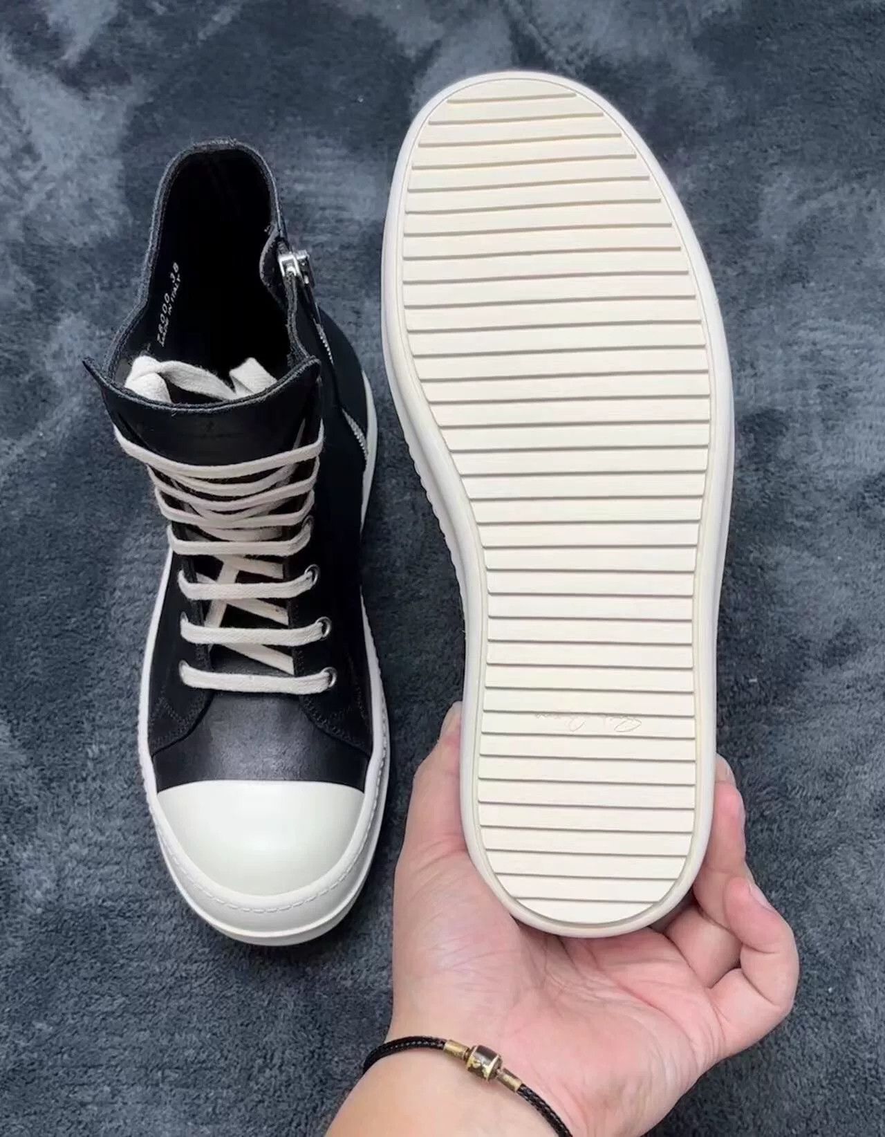 Rick Owens Rick Owens Leather Black Lowtop Sneakers 38 Women Size US 7.5 / IT 37.5 - 9 Thumbnail