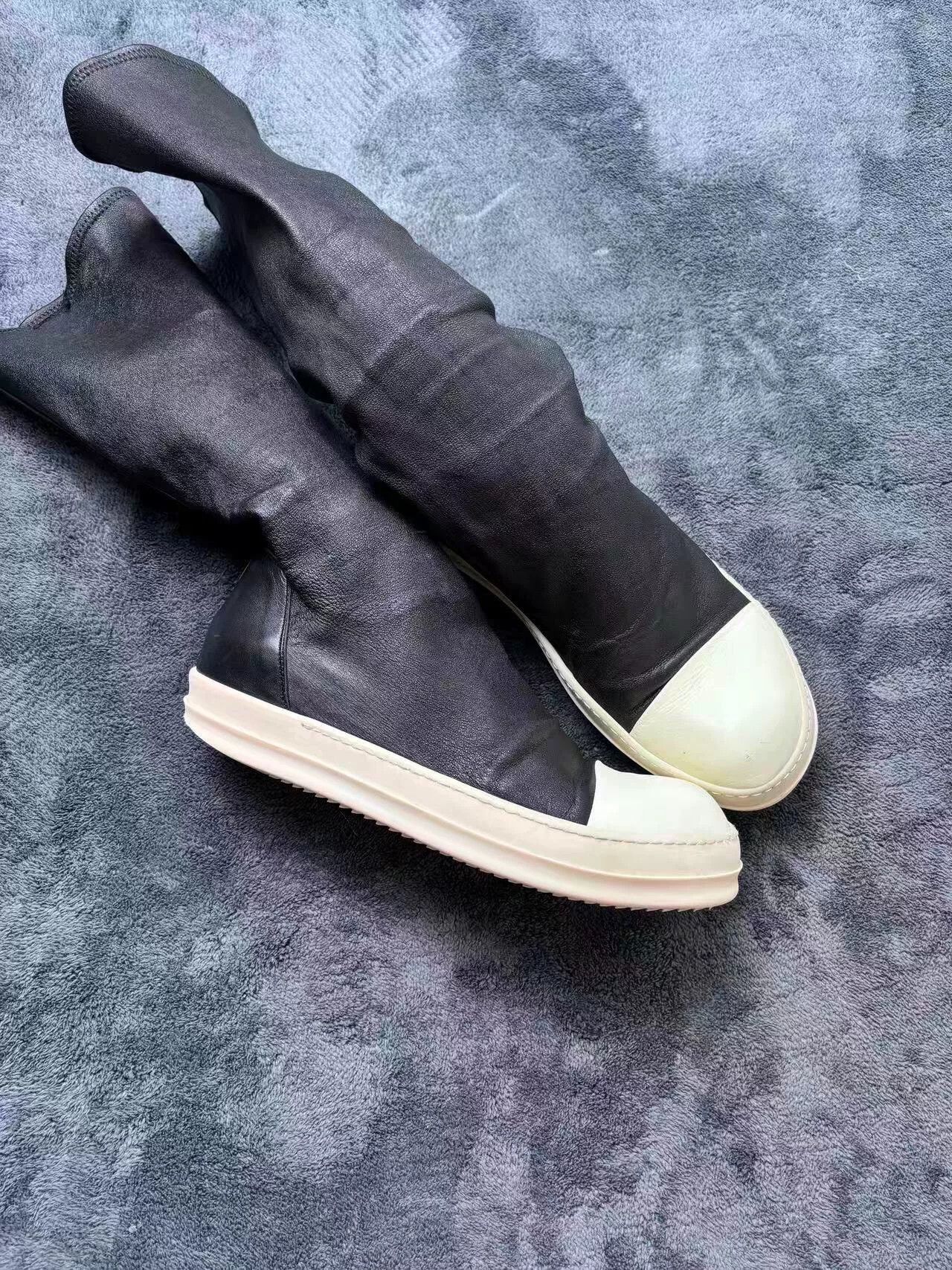 Rick Owens Rick Owens Leather White Lowtop Sneakers 41 Men Size US 8.5 / EU 41-42 - 2 Thumbnail