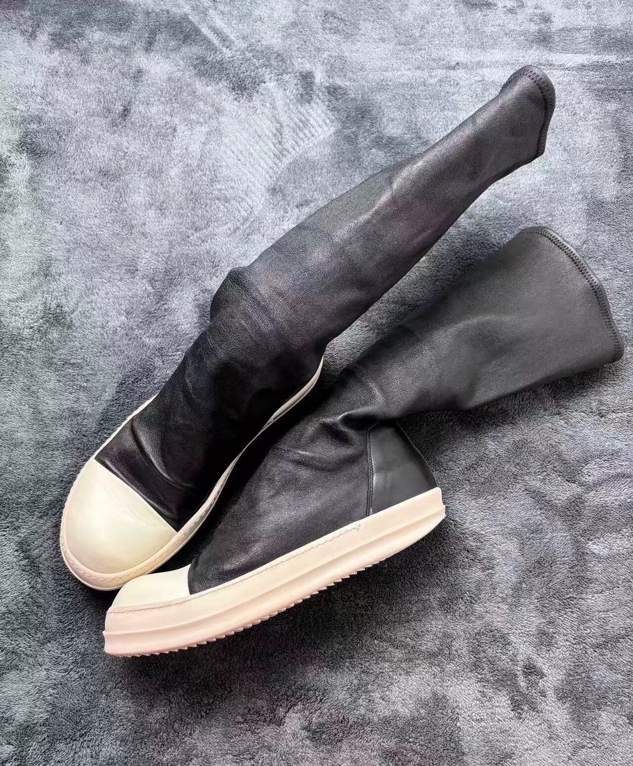 Rick Owens Rick Owens Leather White Lowtop Sneakers 41 Men Size US 8.5 / EU 41-42 - 3 Thumbnail
