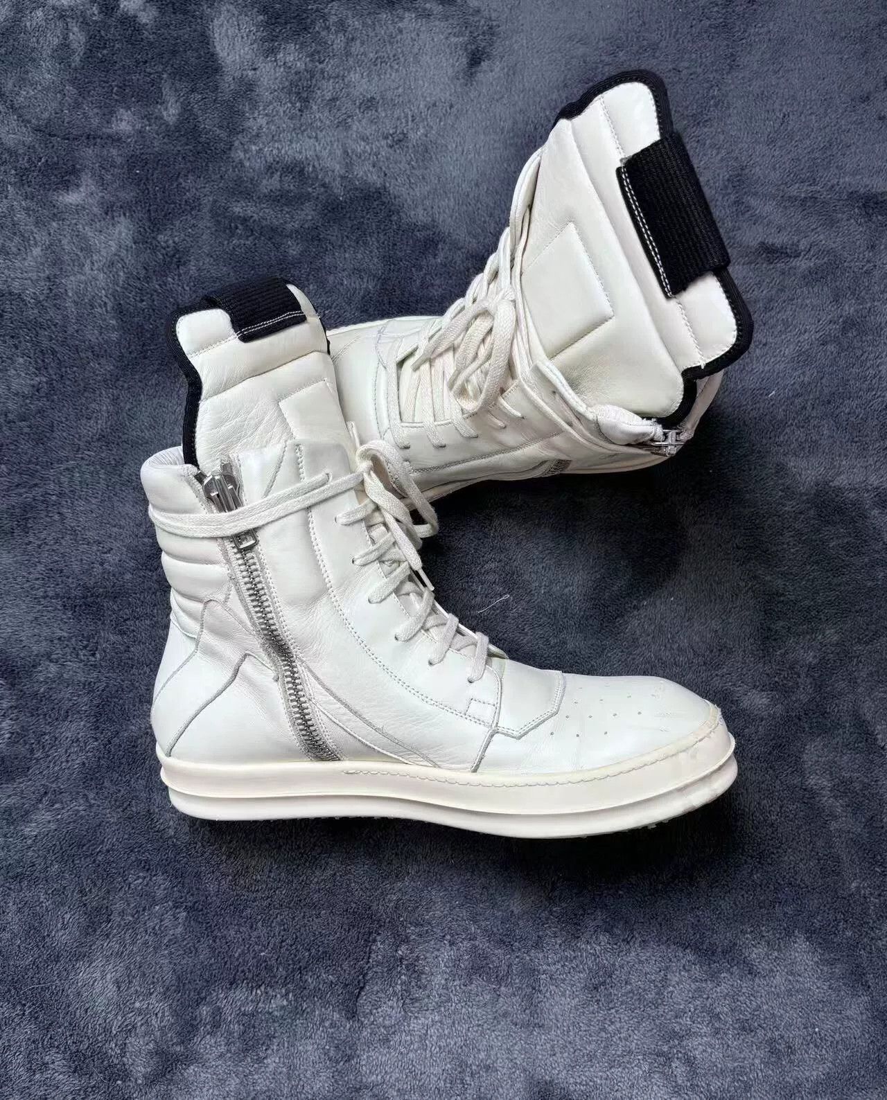 Rick Owens Rick Owens Leather White Lowtop Sneakers 40 Men Size US 7.5 / EU 40-41 - 5 Thumbnail